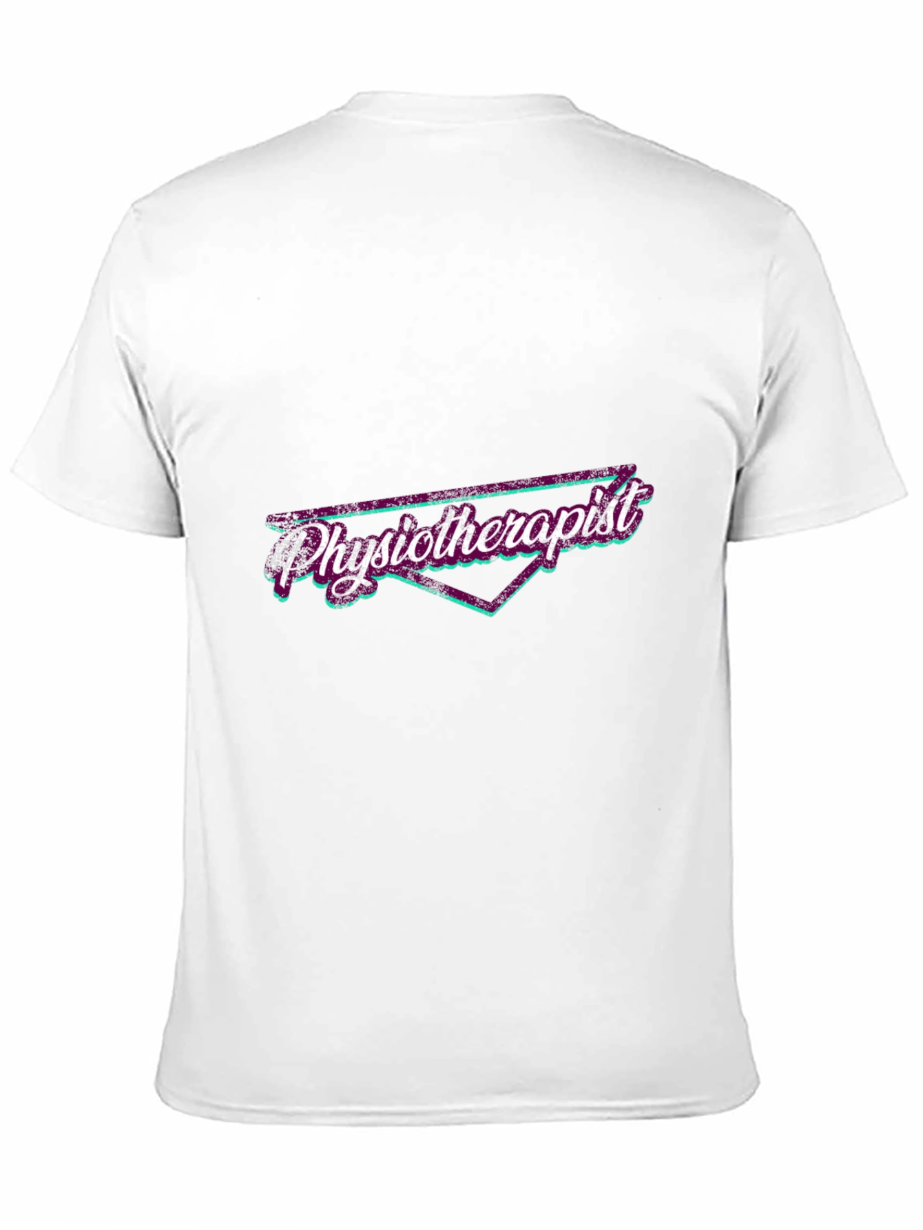 Retro Physiotherapist Graphic T-Shirt - Black