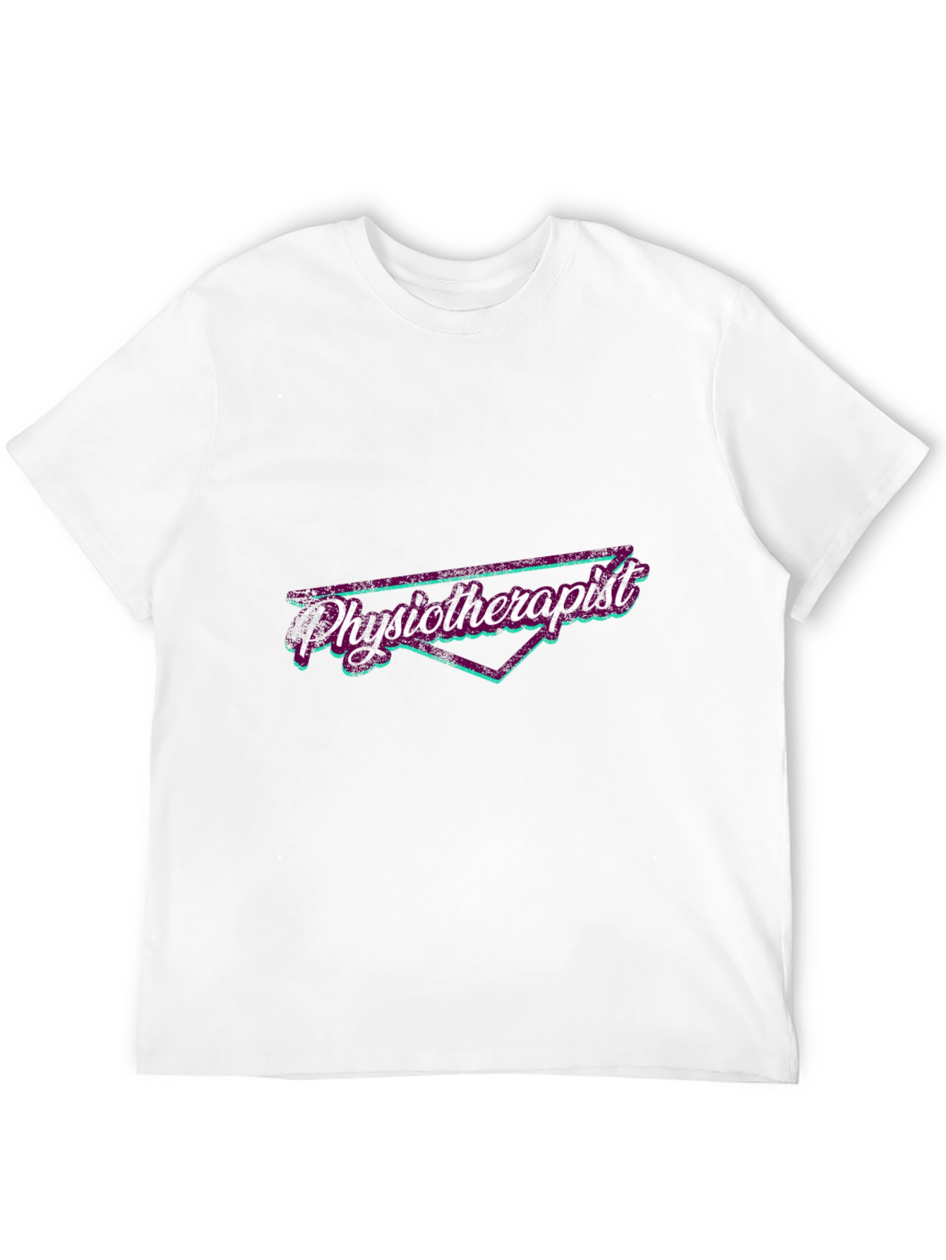 Retro Physiotherapist Graphic T-Shirt - Black