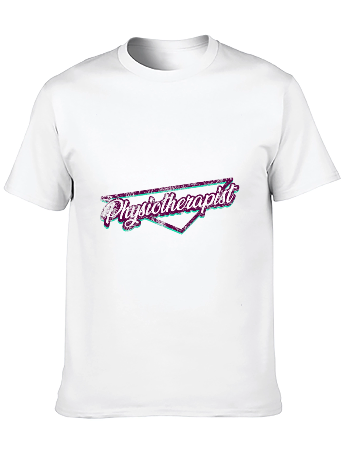 Retro Physiotherapist Graphic T-Shirt - Black