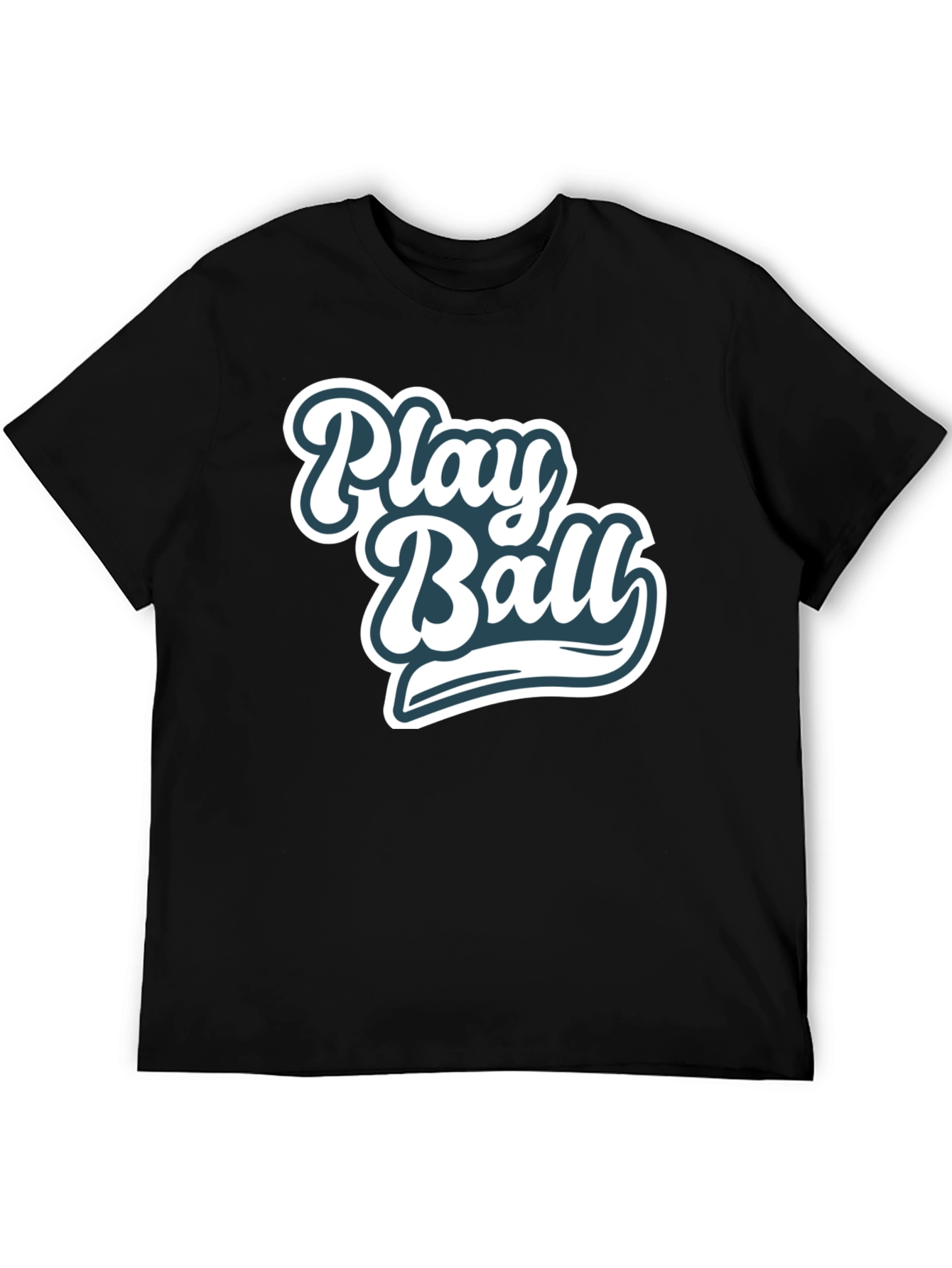 Play Ball Graphic Tee - Black