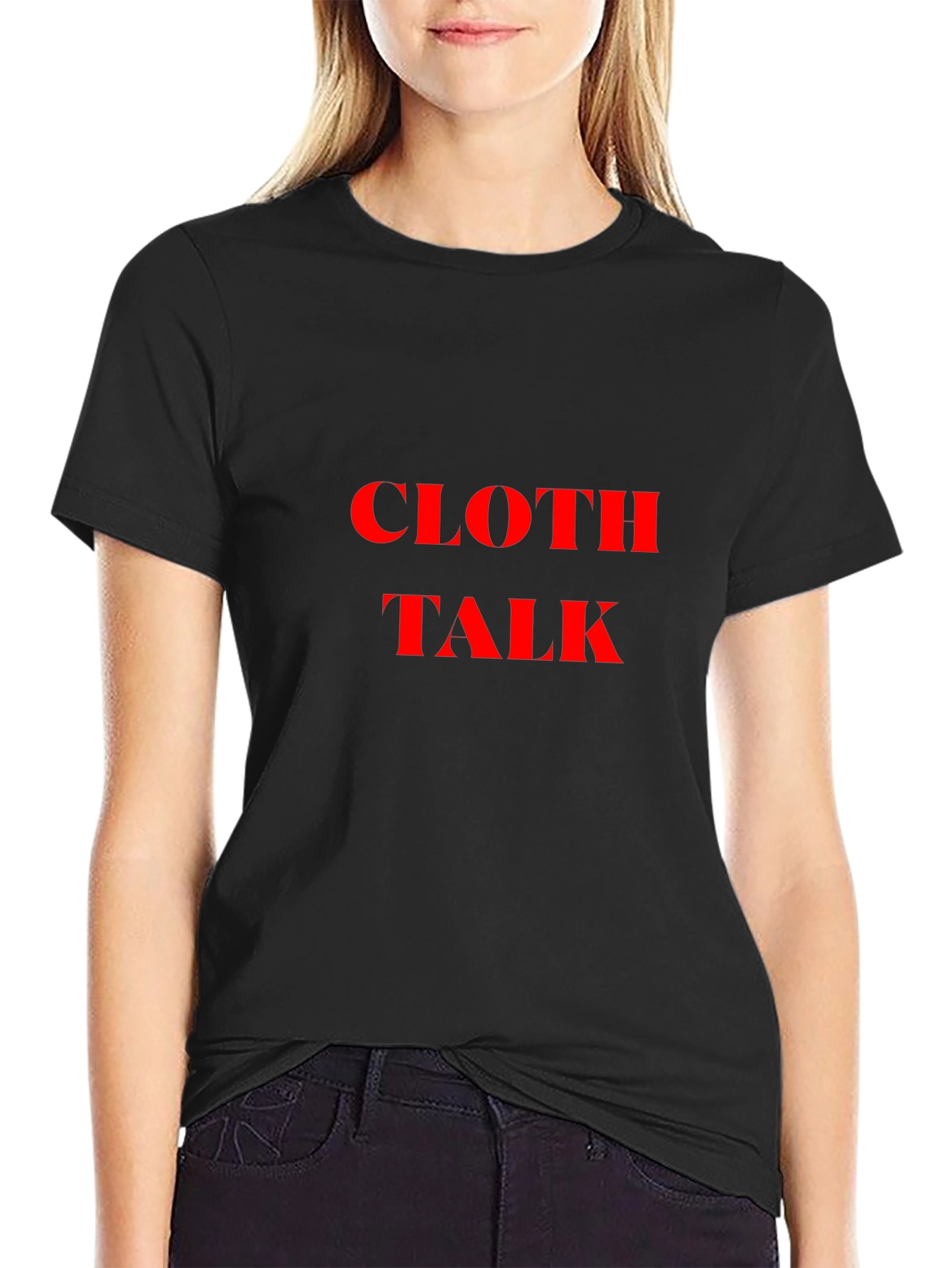 Cloth Talk Black Tee