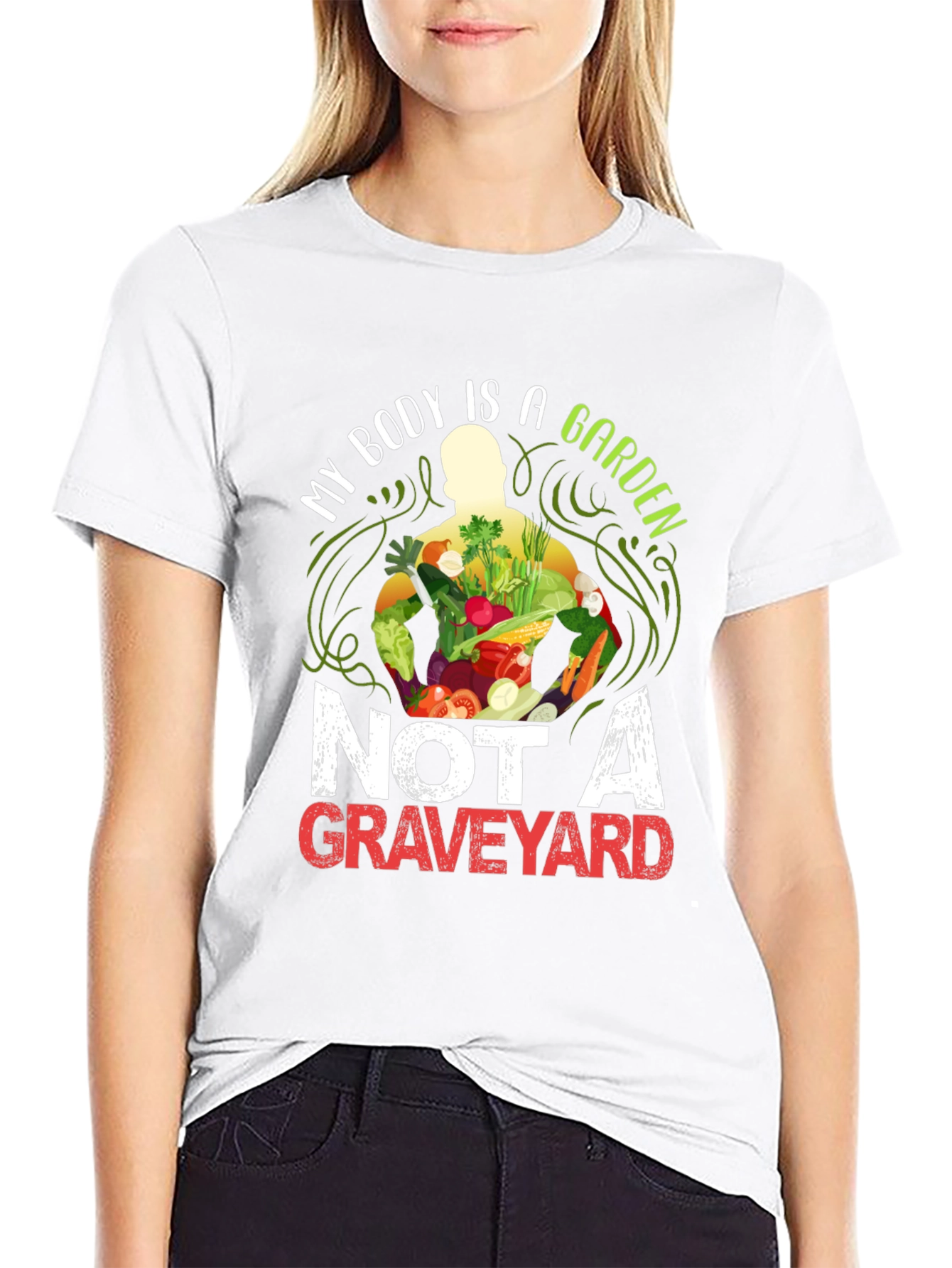 Vegan T-Shirt: My Body is a Garden Graphic Tee