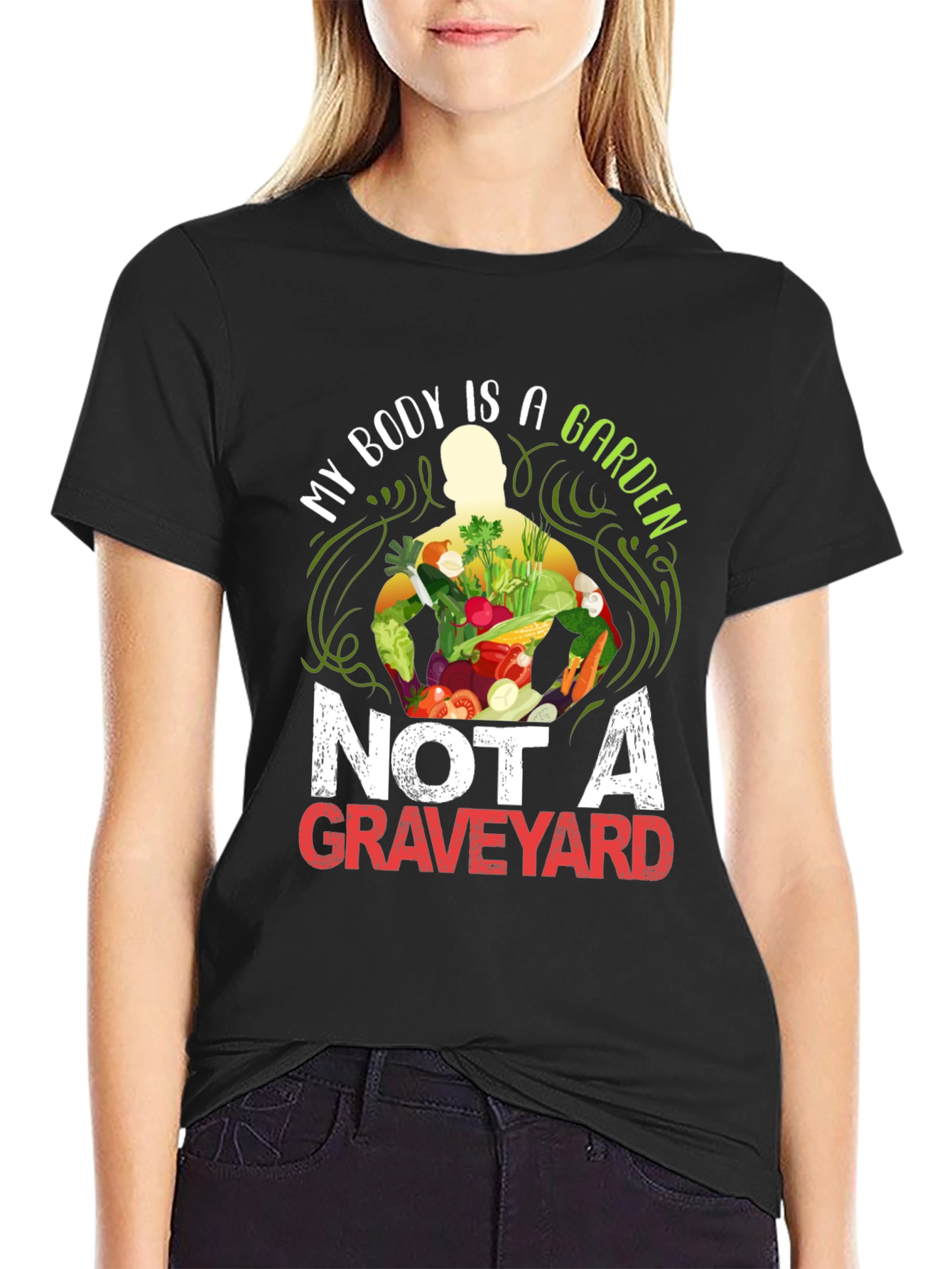 Vegan T-Shirt: My Body is a Garden Graphic Tee