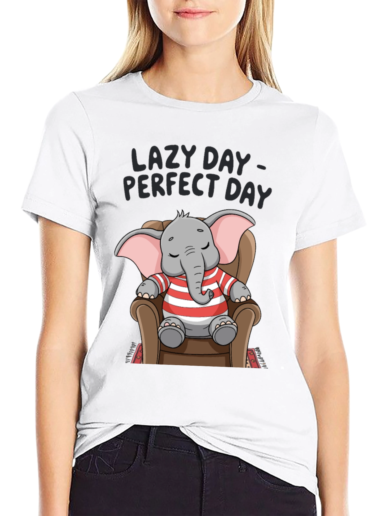 Lazy Day Elephant T-Shirt