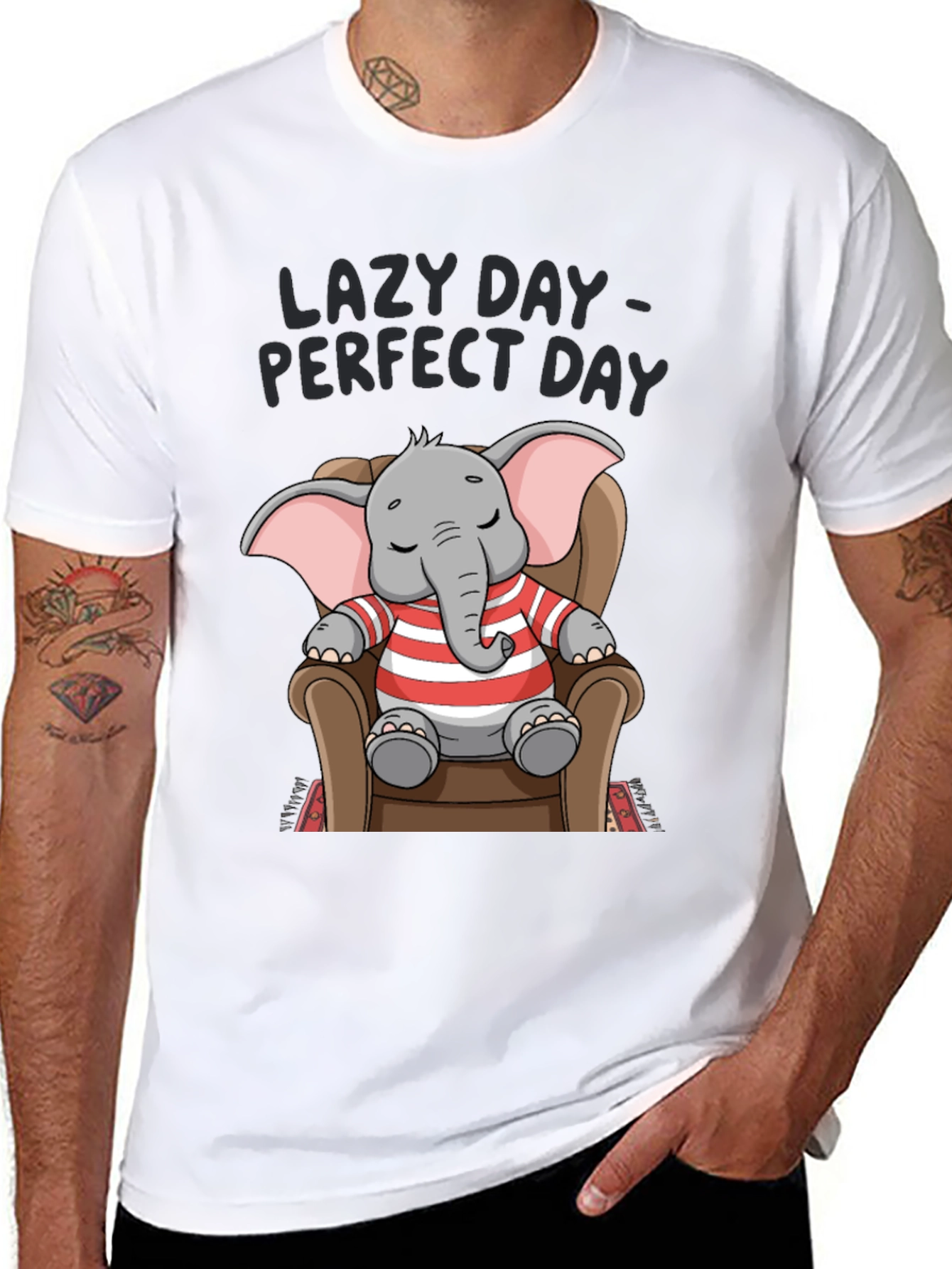 Lazy Day Elephant T-Shirt