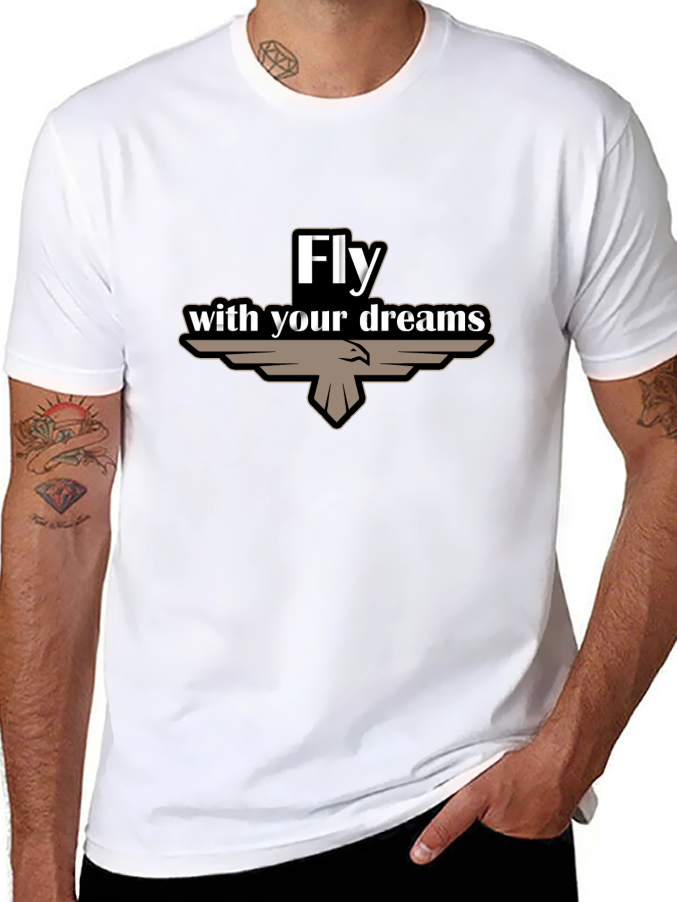 Fly With Your Dreams Black T-Shirt