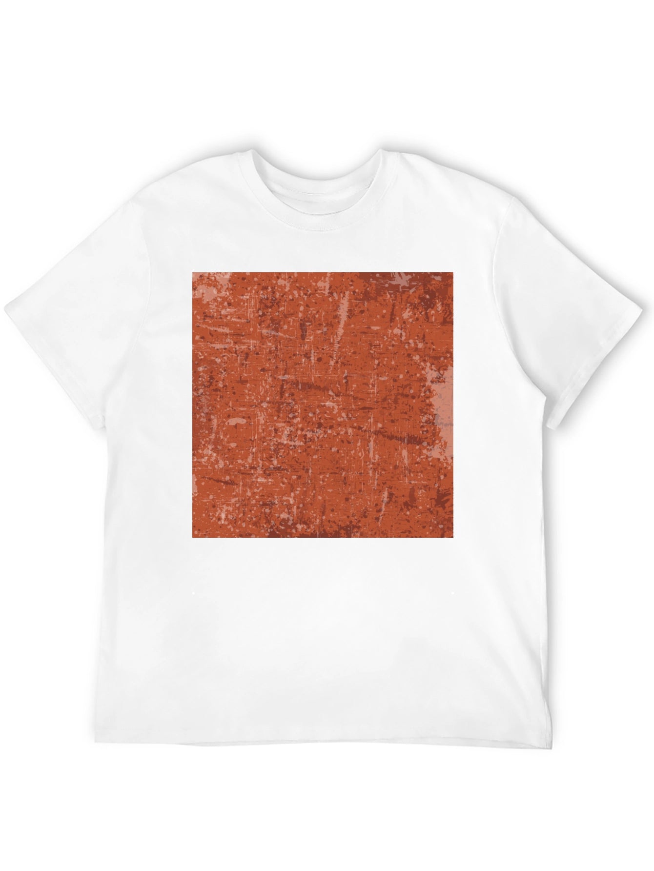 Distressed Texture Graphic Tee - Black
