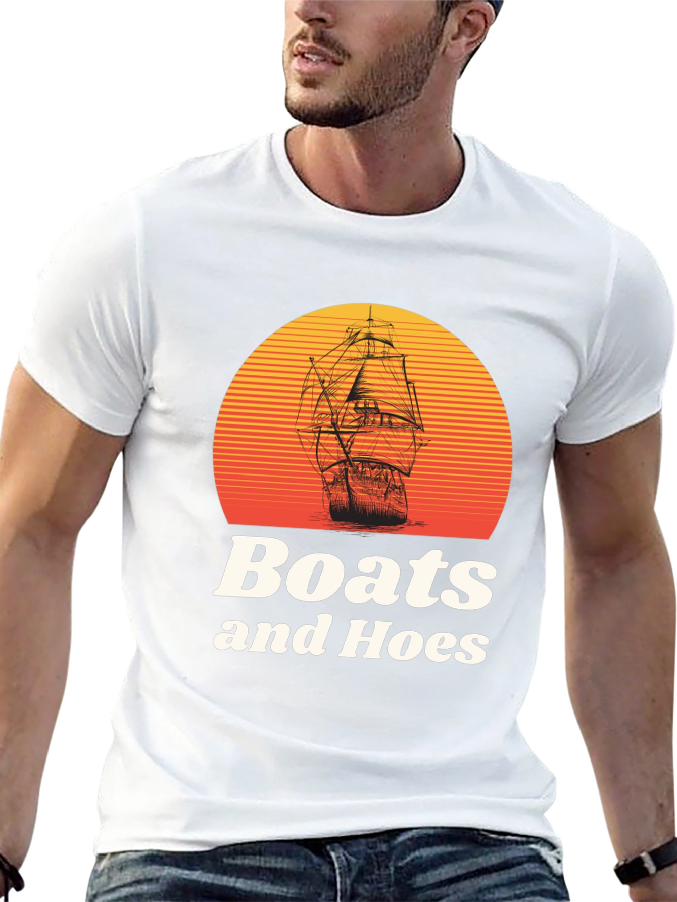 Boats and Hoes Graphic T-Shirt