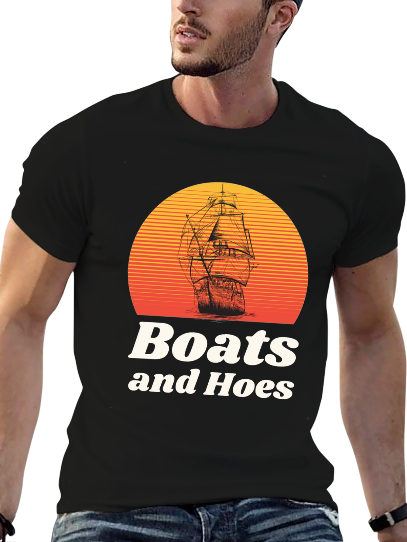 Boats and Hoes Graphic T-Shirt