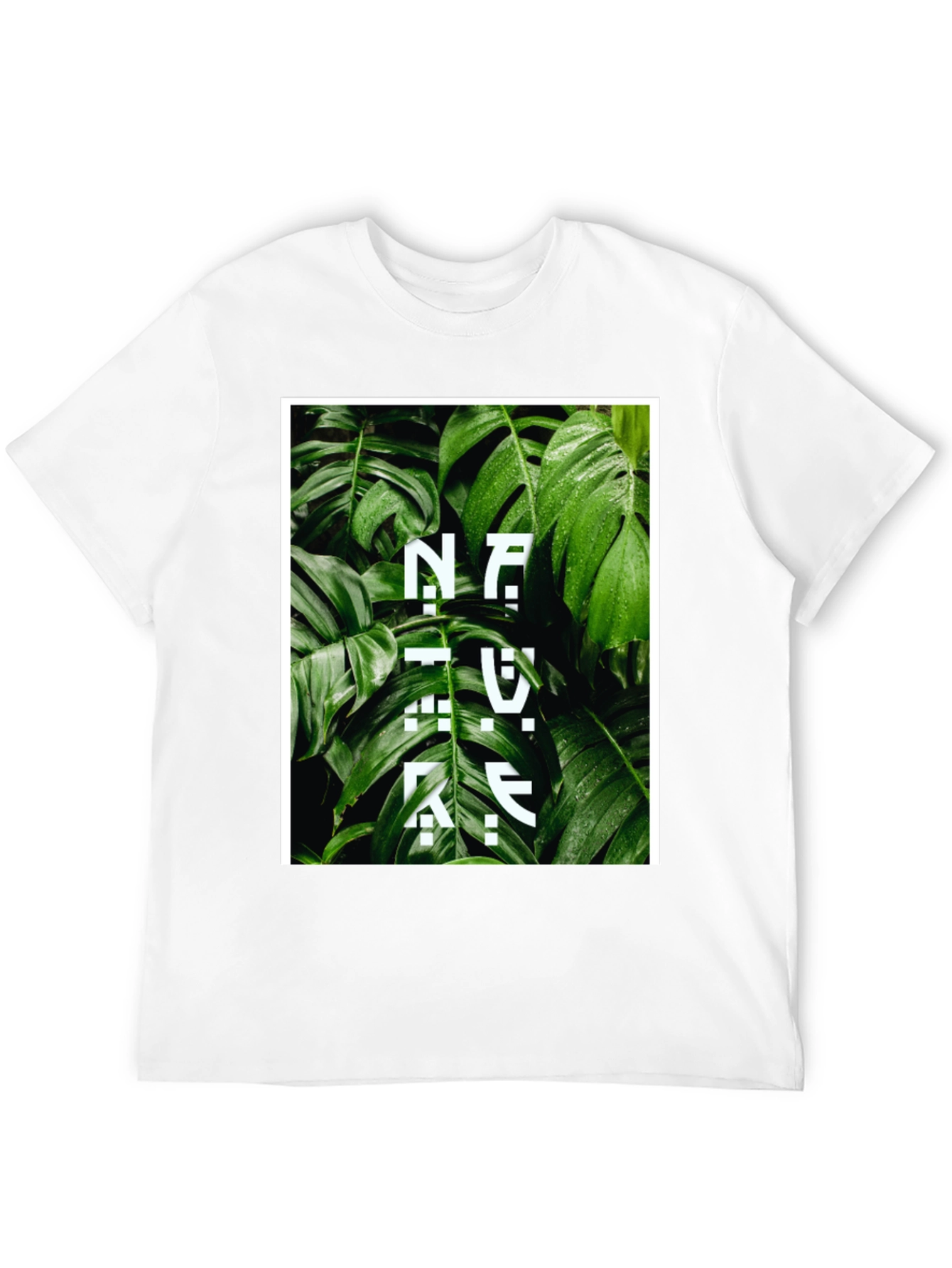 Nature Inspired Graphic Tee - Stylish Black Cotton T-Shirt
