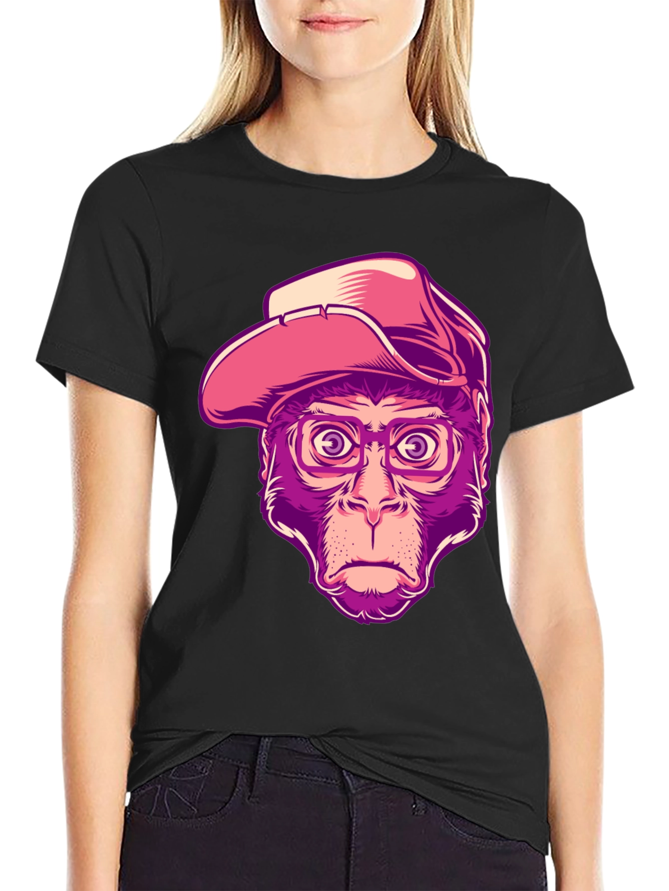 Monkey Cowboy T-Shirt - Unique Graphic Tee