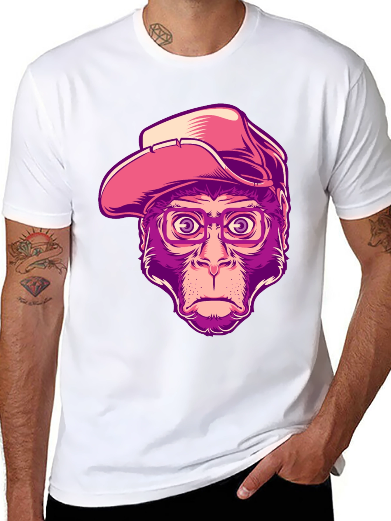 Monkey Cowboy T-Shirt - Unique Graphic Tee
