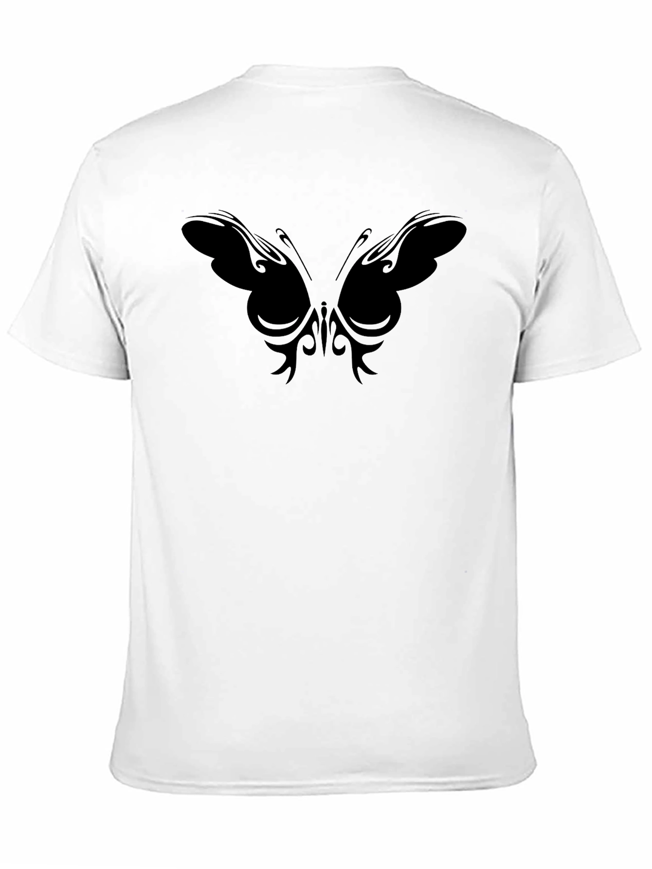 Tribal Butterfly Graphic Tee - Mens Black T-Shirt