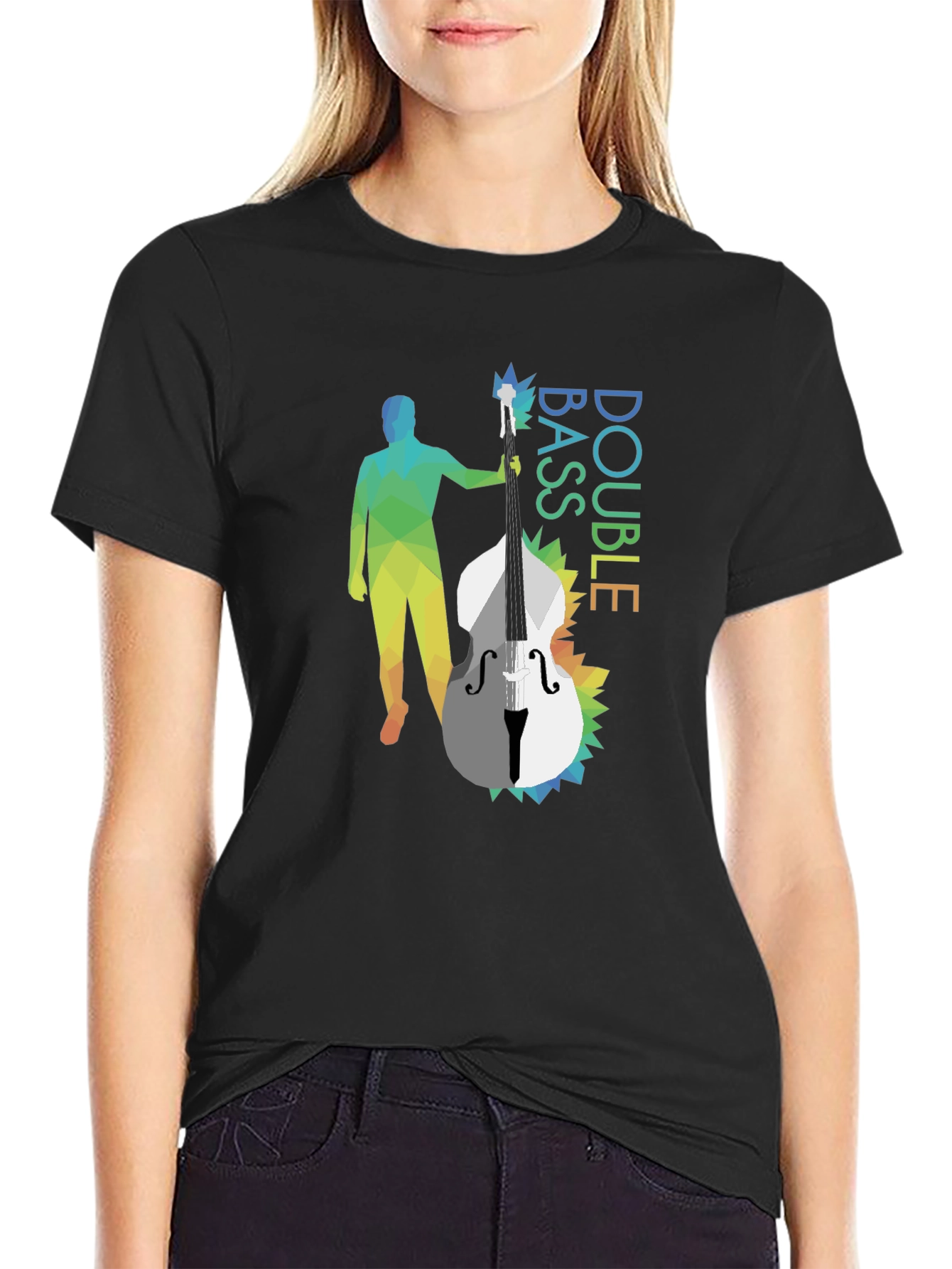 Double Bass Graphic Tee - Stylish Music Lover Shirt