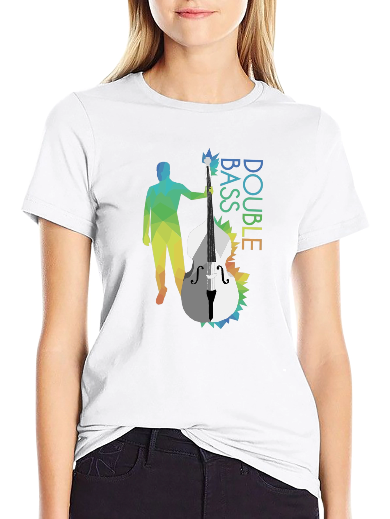 Double Bass Graphic Tee - Stylish Music Lover Shirt