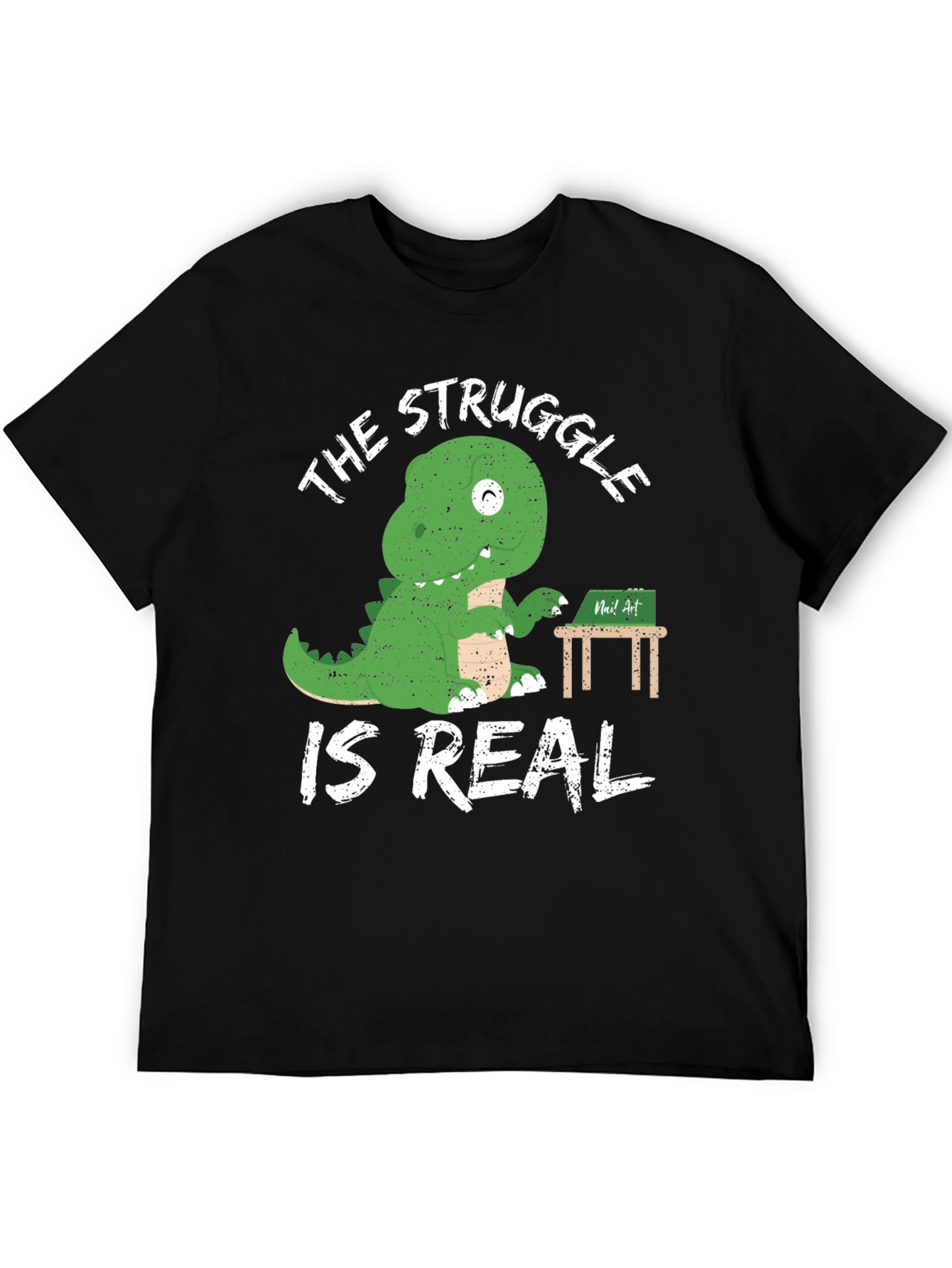 Dinosaur Writer T-Shirt The Struggle is Real Funny Tee