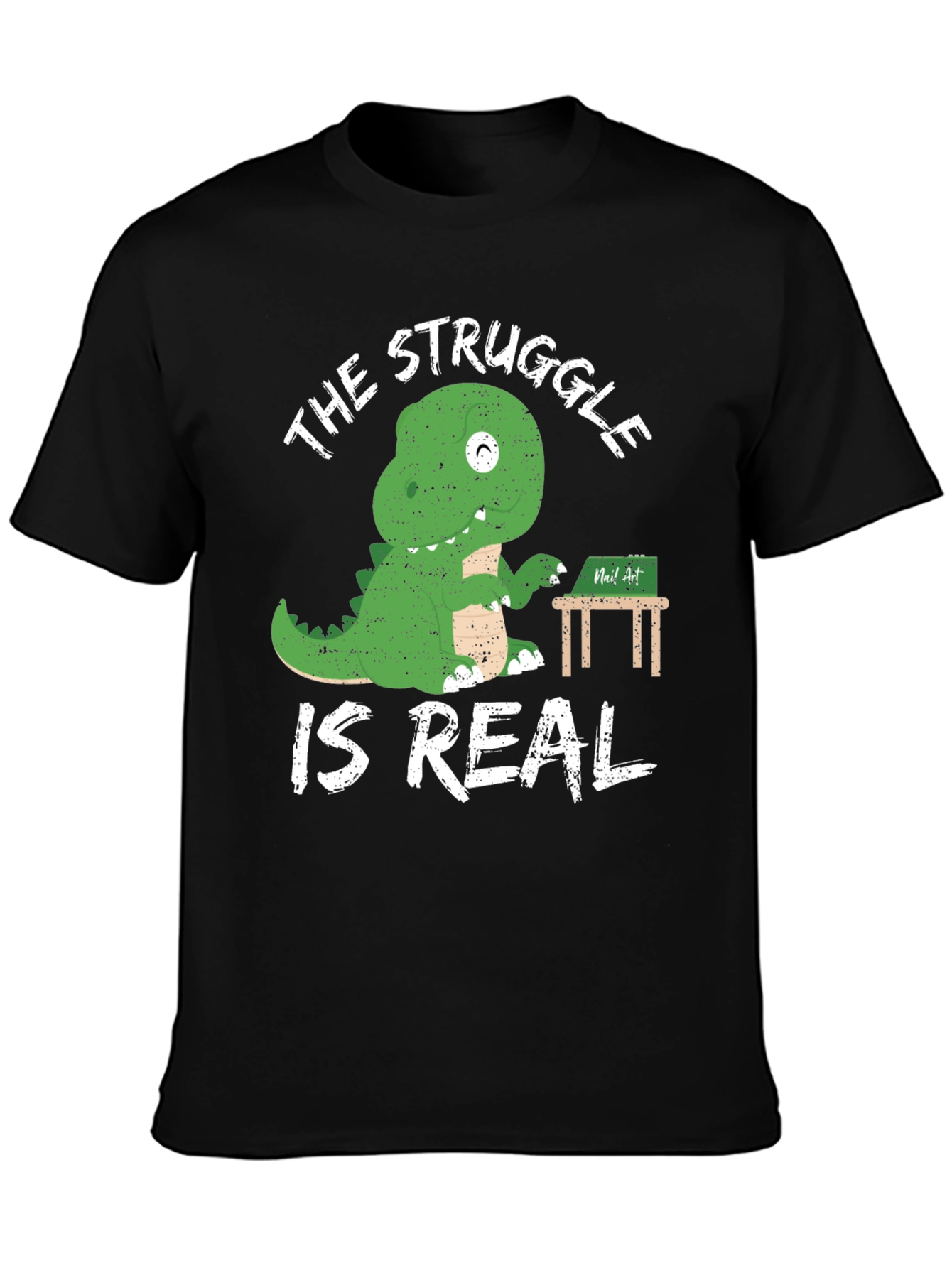 Dinosaur Writer T-Shirt The Struggle is Real Funny Tee