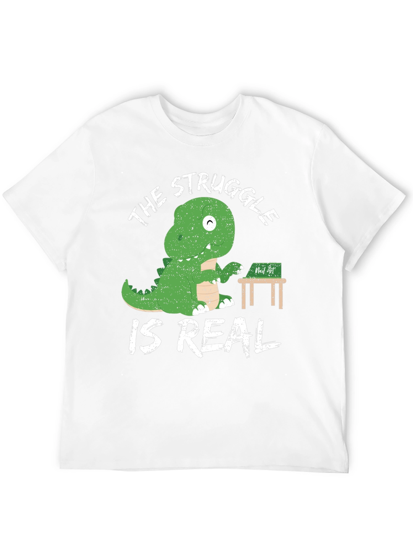 Dinosaur Writer T-Shirt The Struggle is Real Funny Tee
