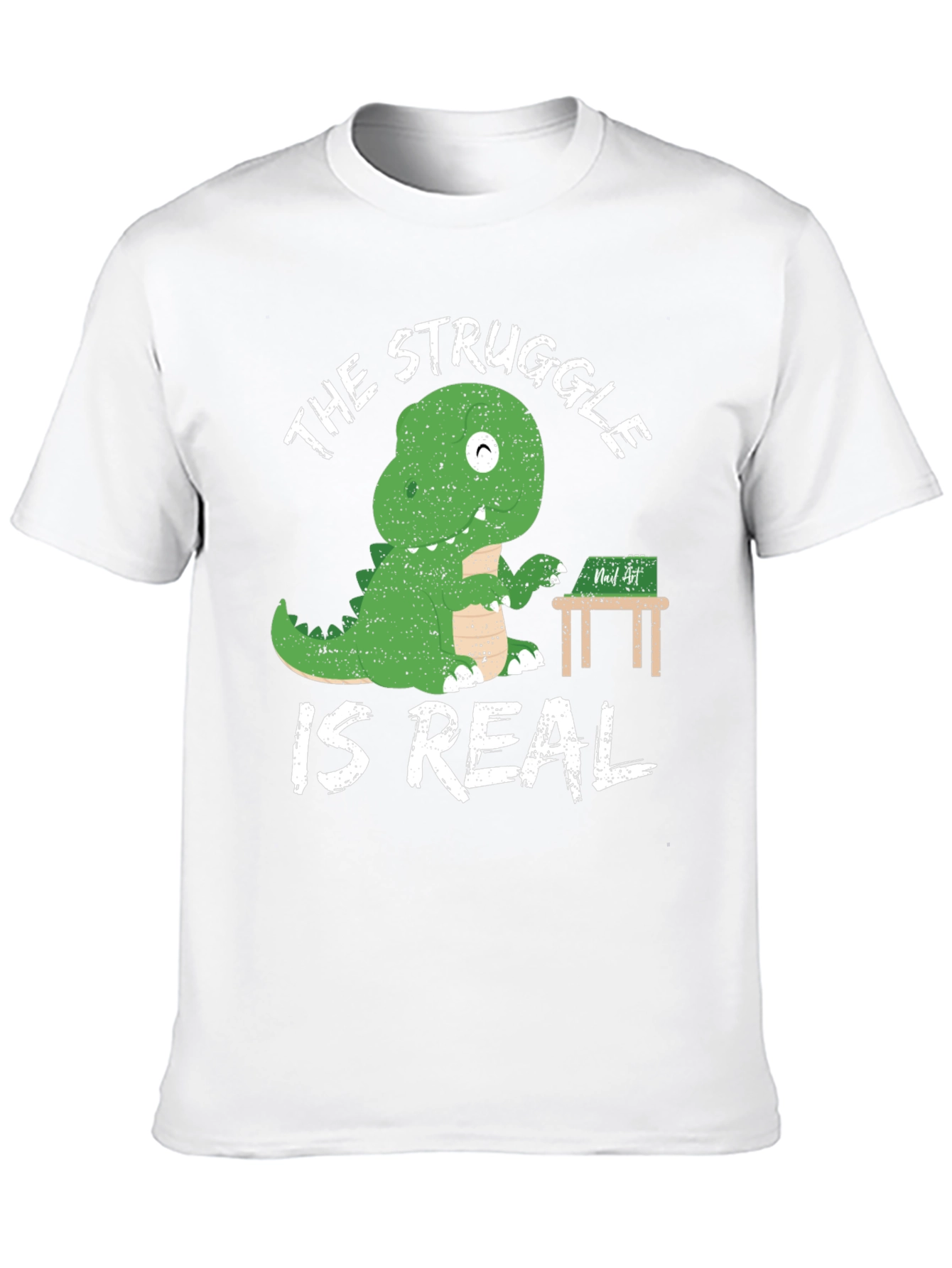 Dinosaur Writer T-Shirt The Struggle is Real Funny Tee