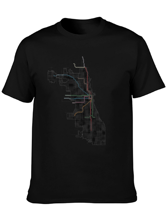 Chicago Transit Map T-Shirt - Urban Style Tee