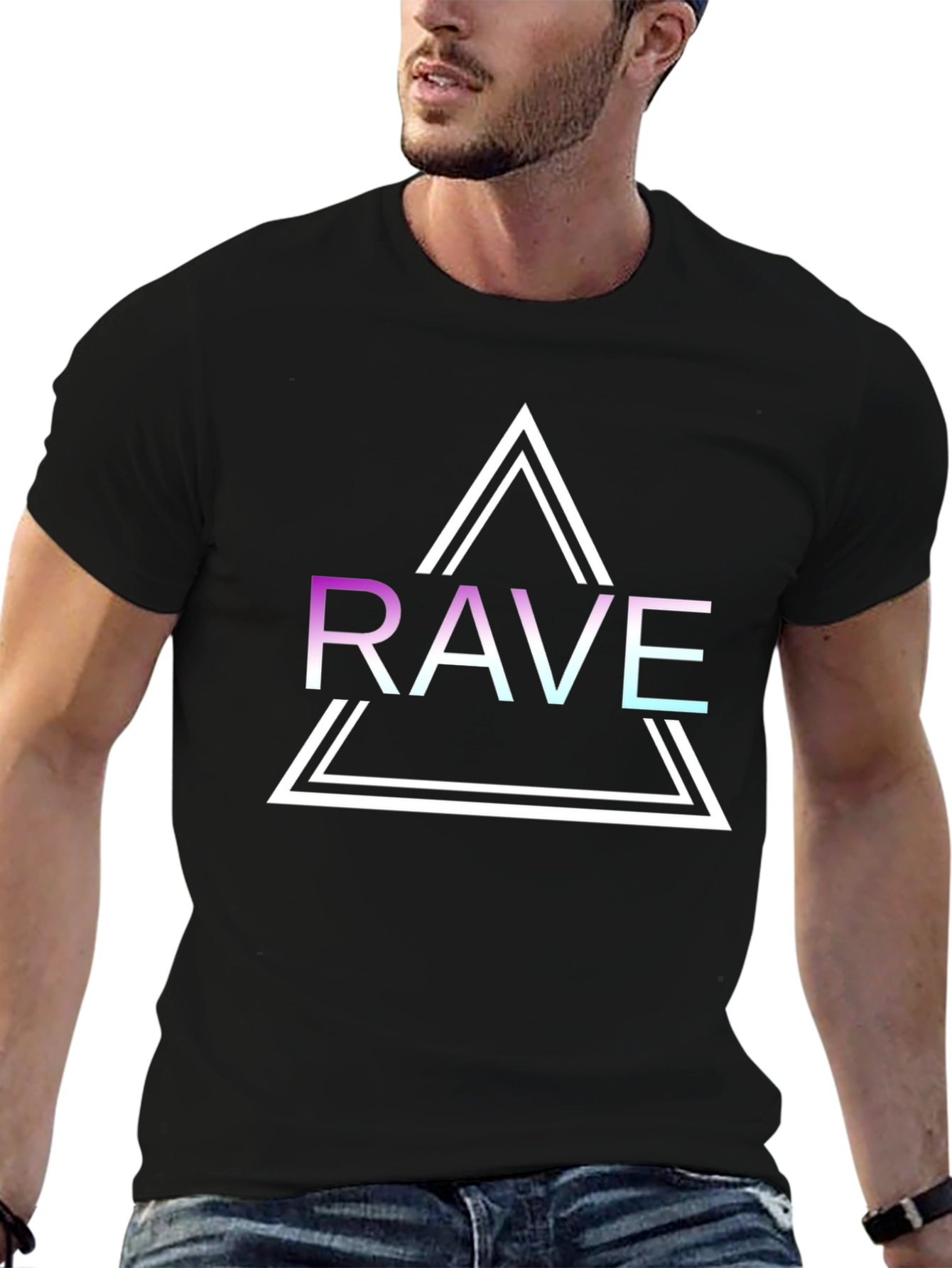 Rave Graphic T-Shirt - Cool Minimalist Design