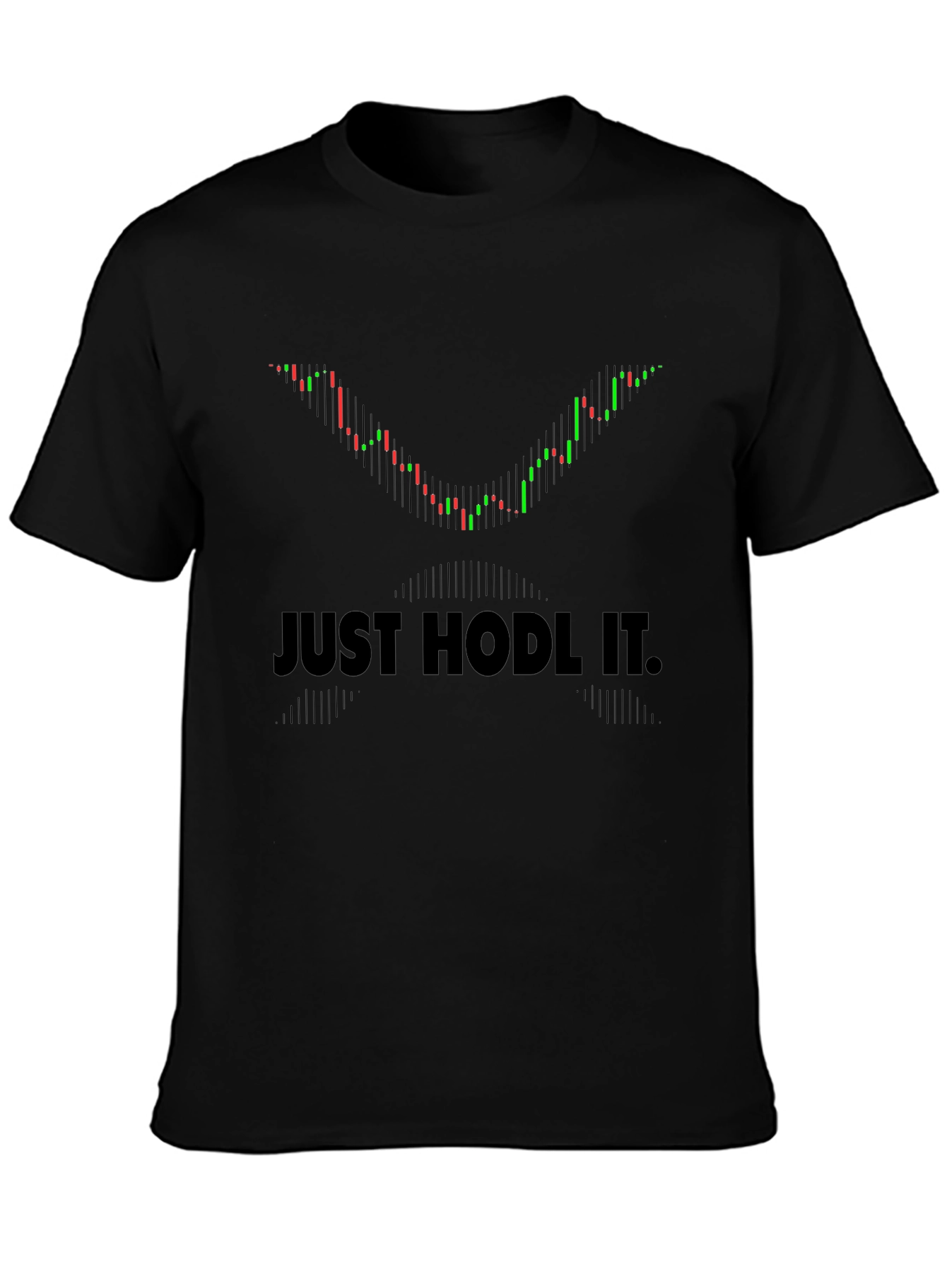 Just Hodl It Crypto Trading Black T-Shirt