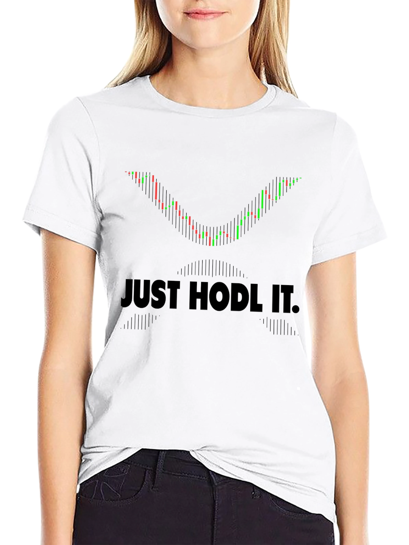 Just Hodl It Crypto Trading Black T-Shirt