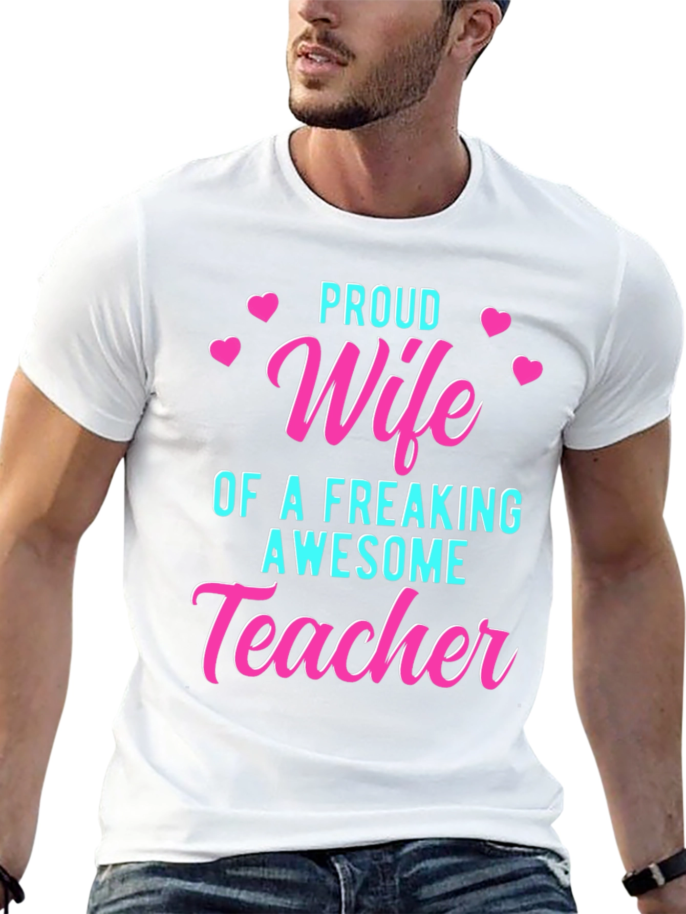 Proud Wife of an Awesome Teacher T-Shirt