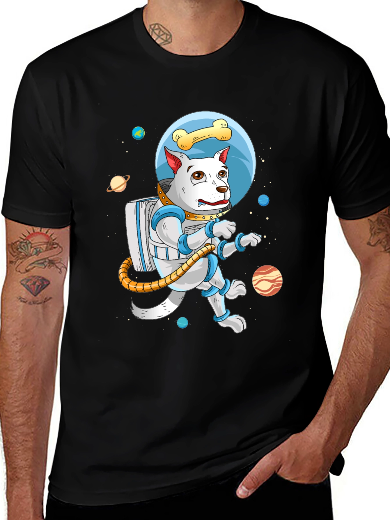 Dog Astronaut T-Shirt - Space Pup Tee