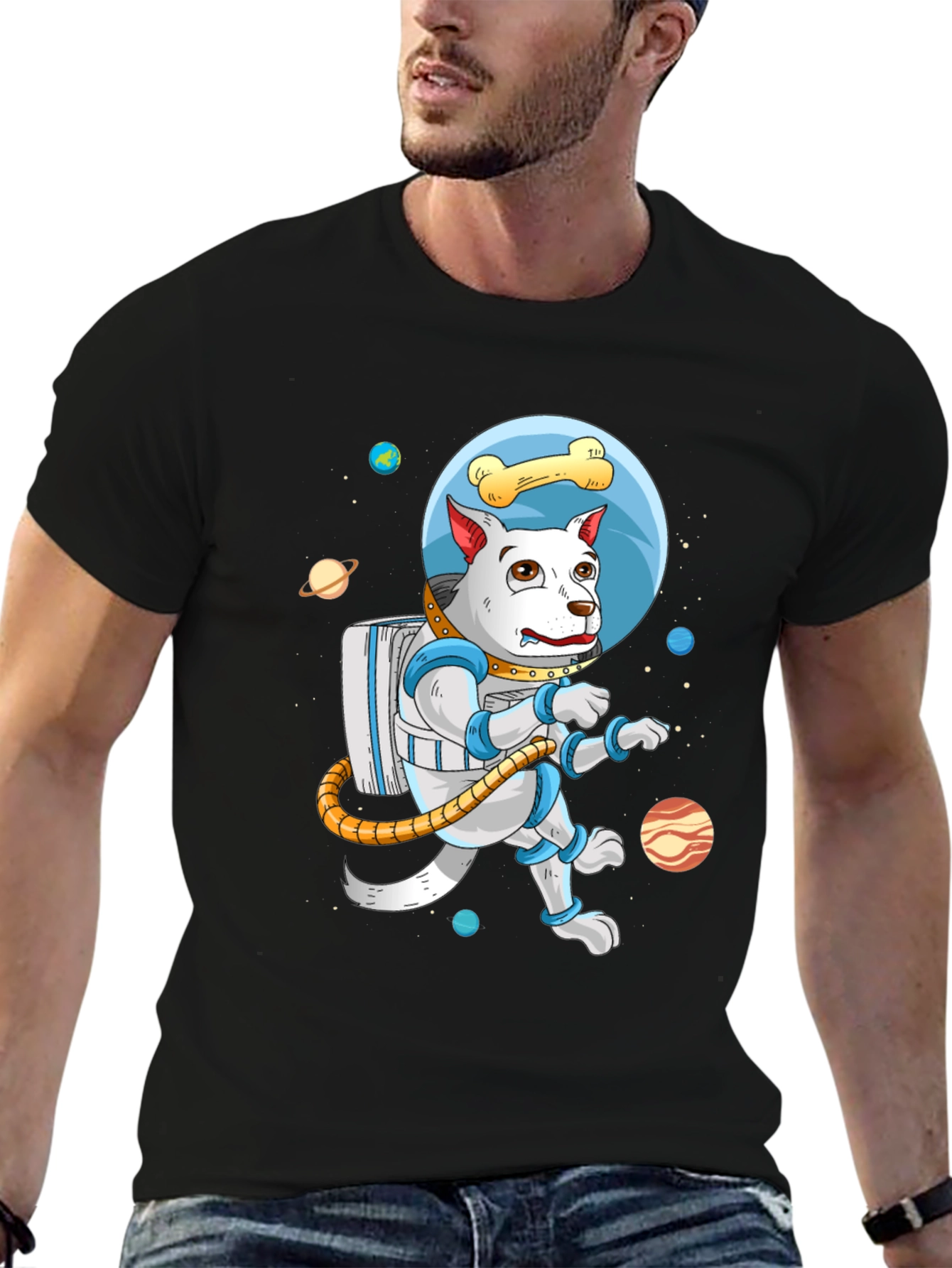 Dog Astronaut T-Shirt - Space Pup Tee