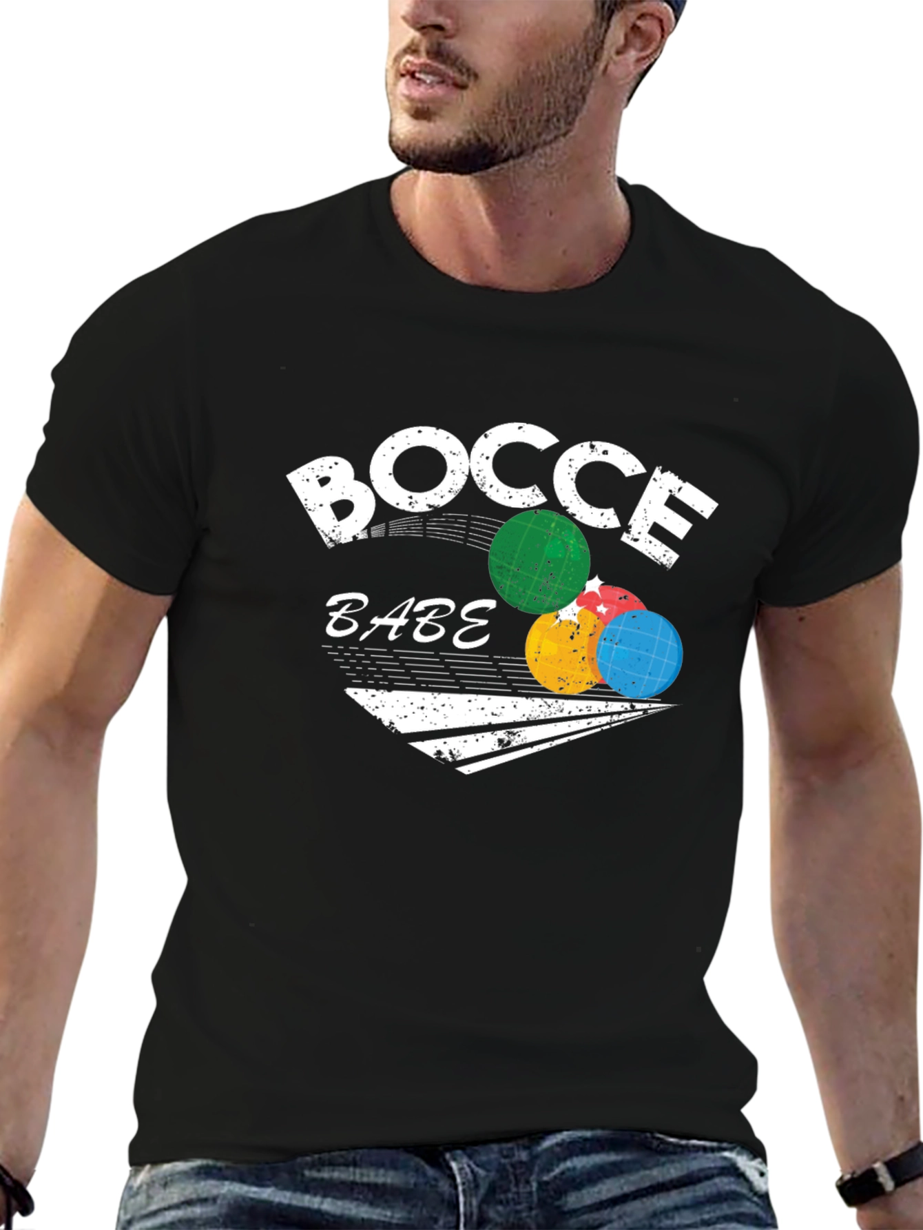 Bocce Babe Graphic T-Shirt - Black