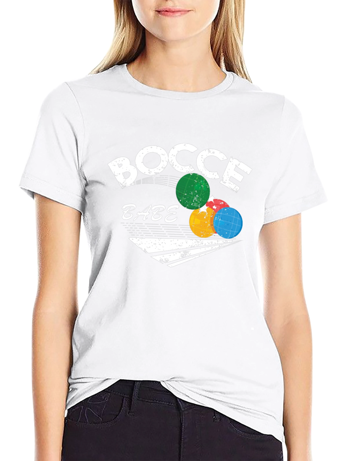 Bocce Babe Graphic T-Shirt - Black