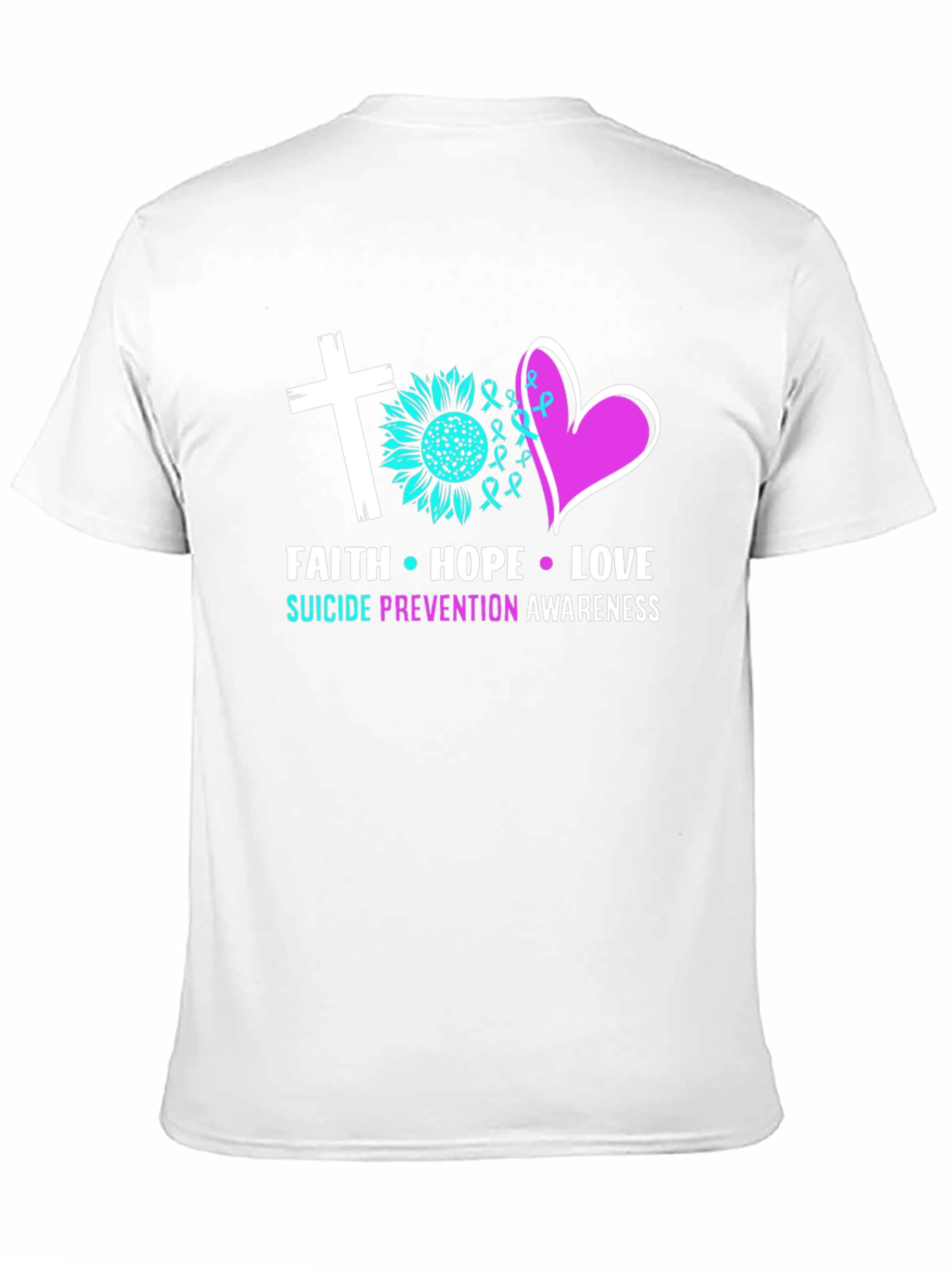 Faith Hope Love Suicide Prevention Awareness T-Shirt