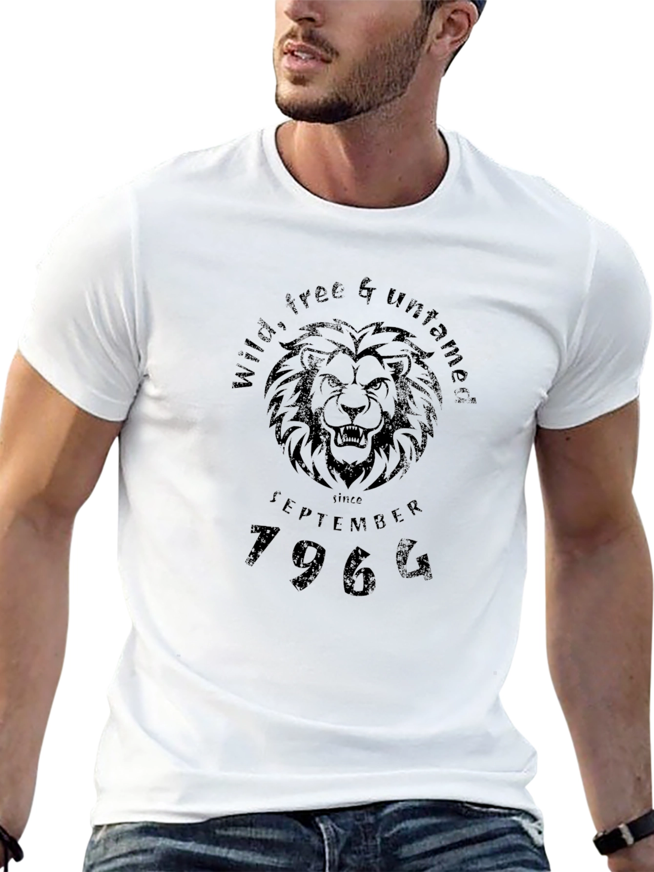 Wild & Free Lion Graphic Tee - September 1964