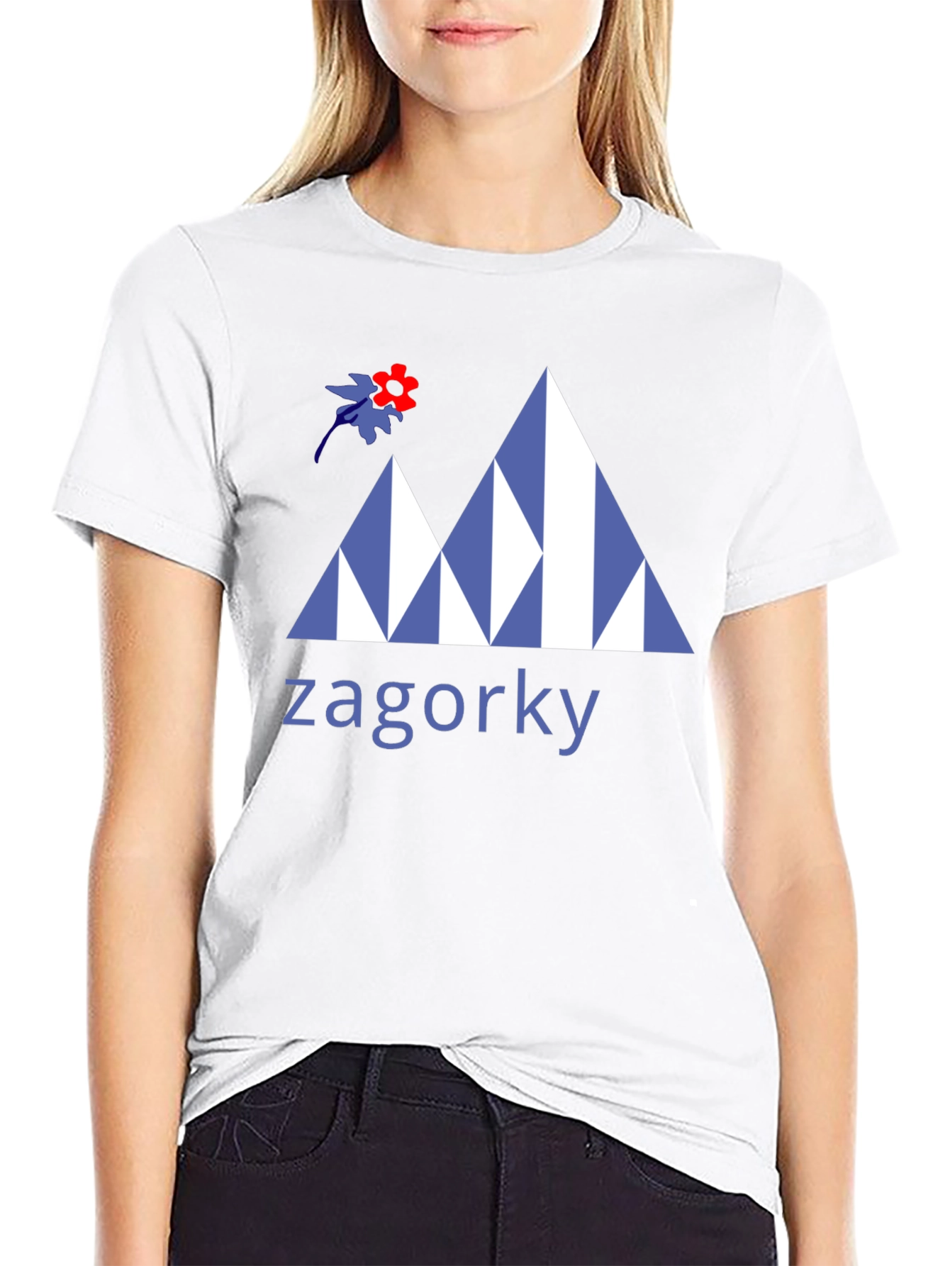 Zagorky Mountain Design Black T-Shirt