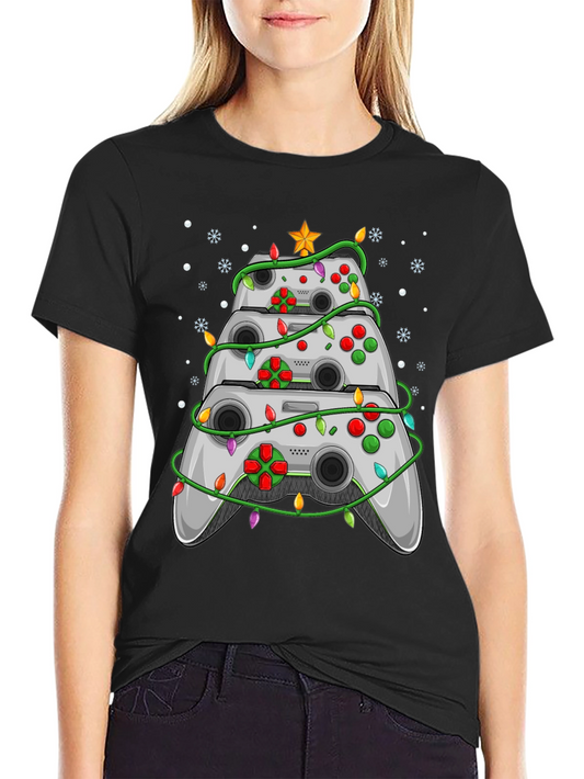 Gamer Christmas Tree T-Shirt
