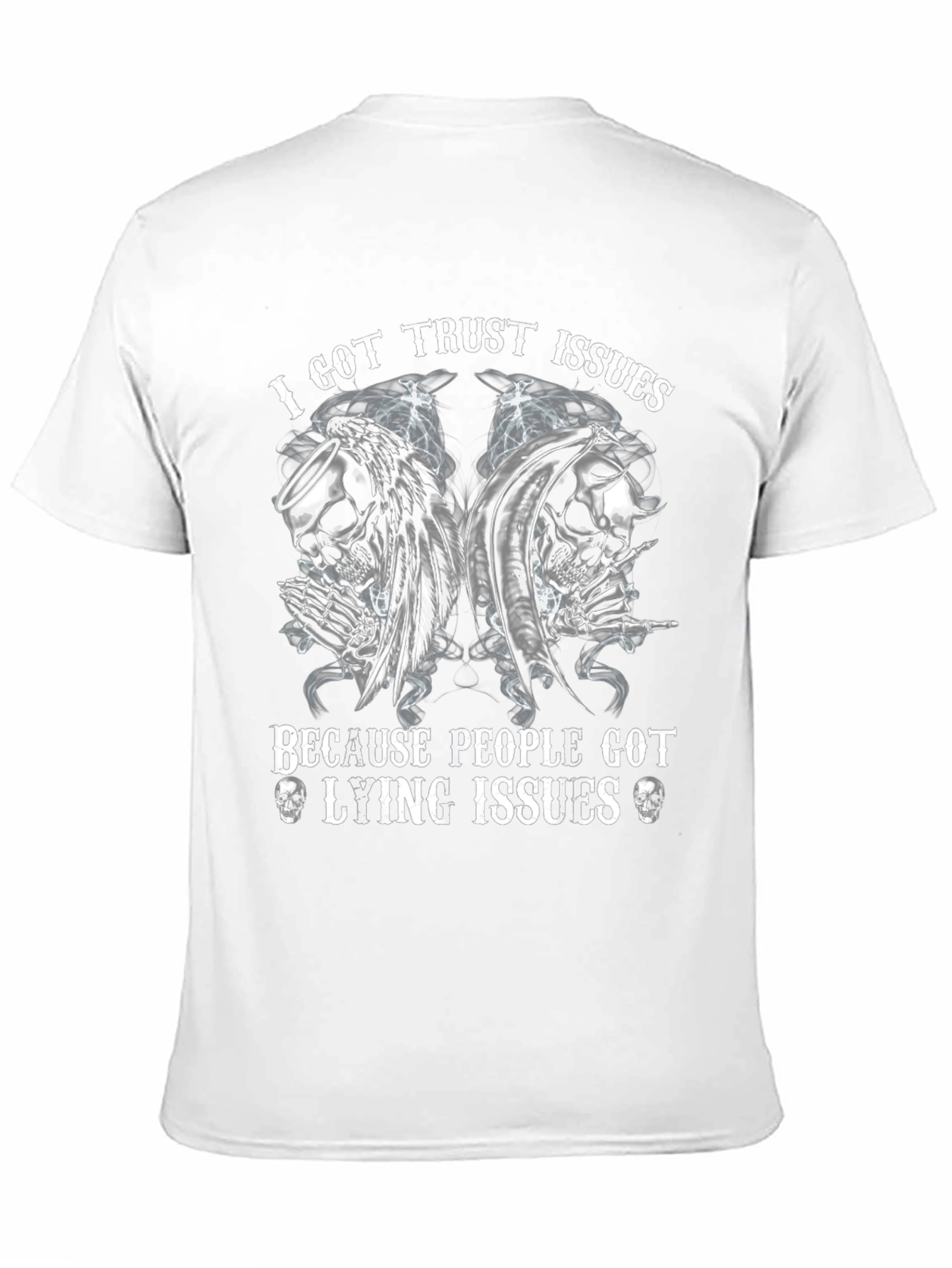 I Got Trust Issues Skull Graphic Tee