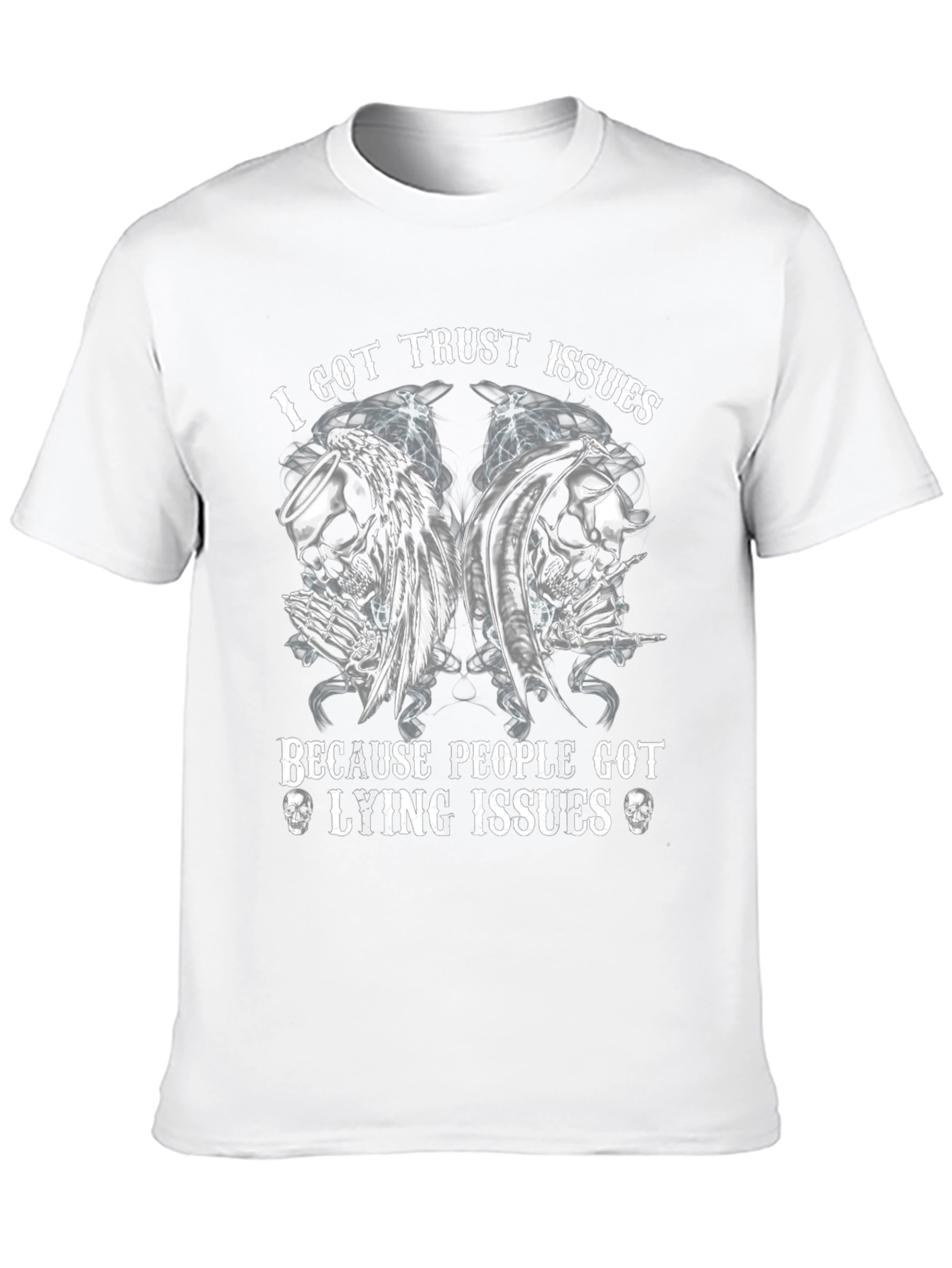 I Got Trust Issues Skull Graphic Tee
