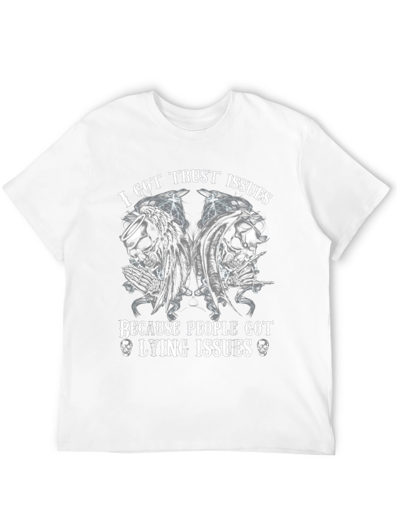I Got Trust Issues Skull Graphic Tee