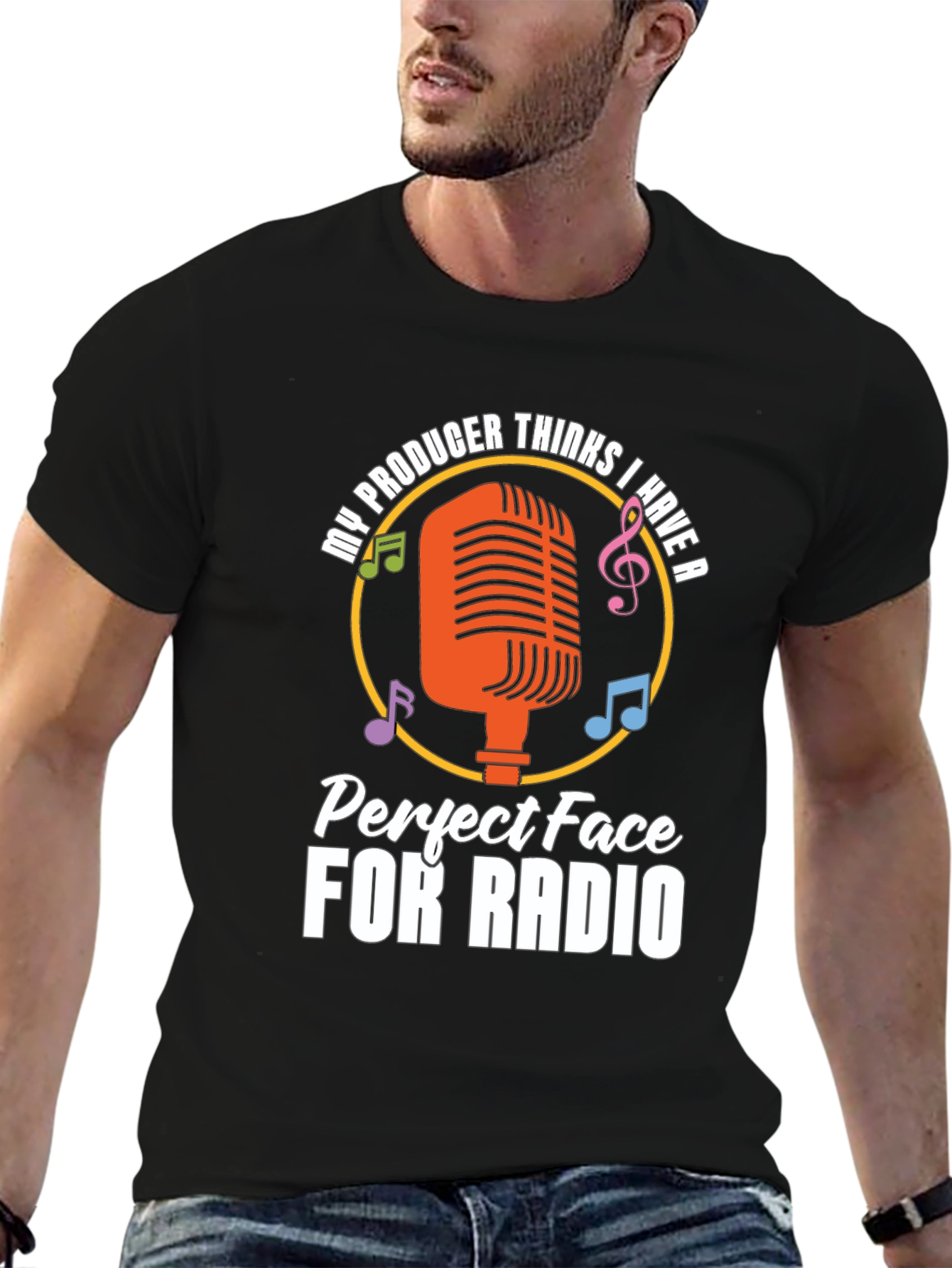 Funny Radio Face T-Shirt