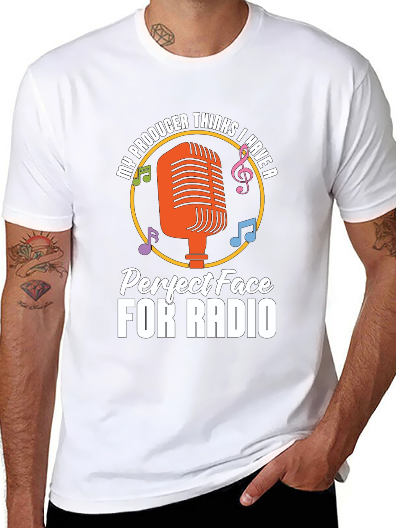 Funny Radio Face T-Shirt