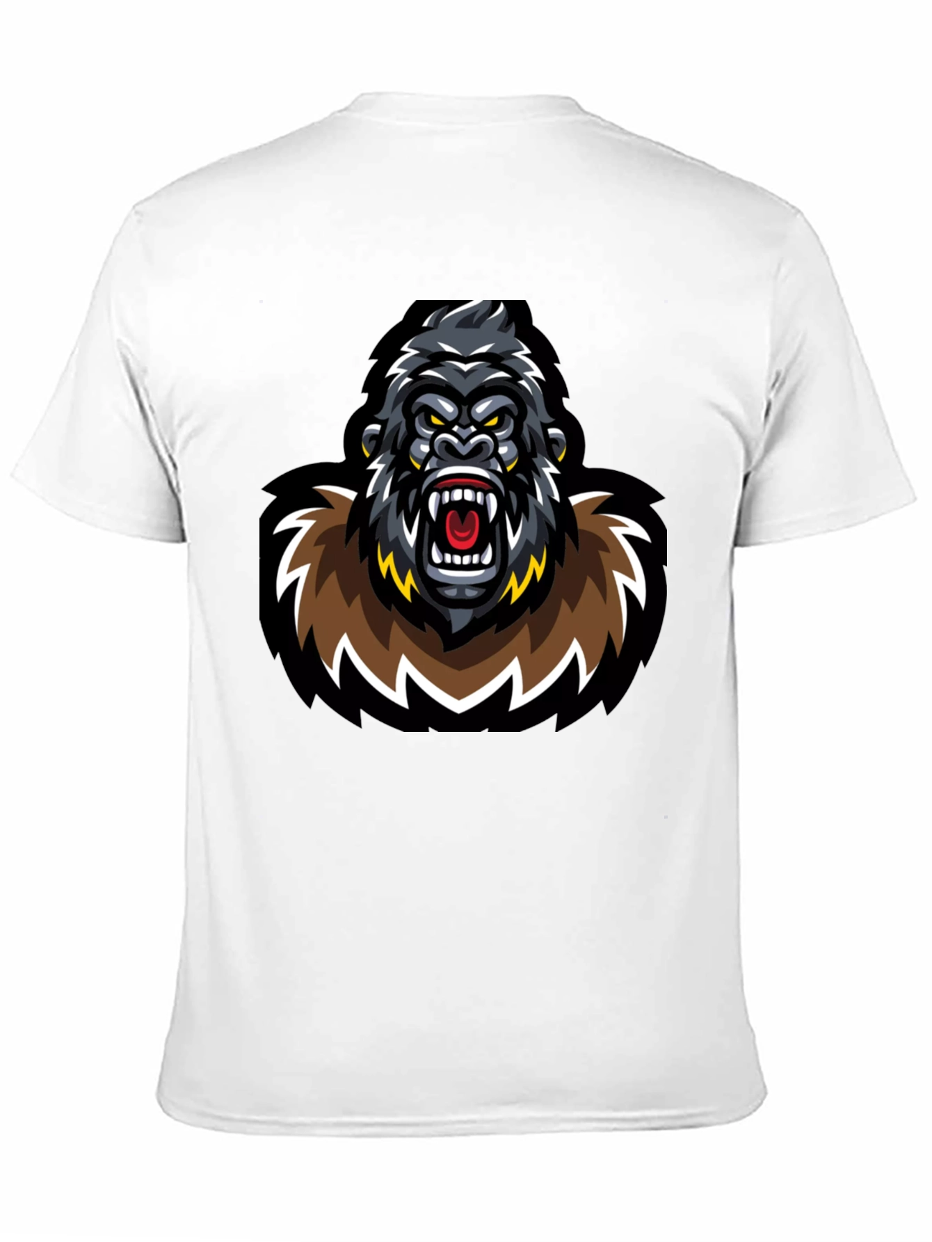 Fierce Gorilla Graphic T-Shirt - Black