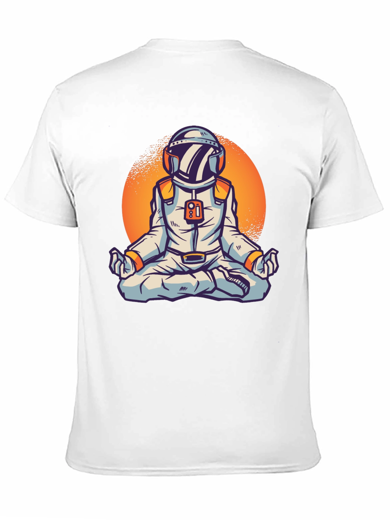Meditating Astronaut Graphic Tee - Space Yogi T-Shirt