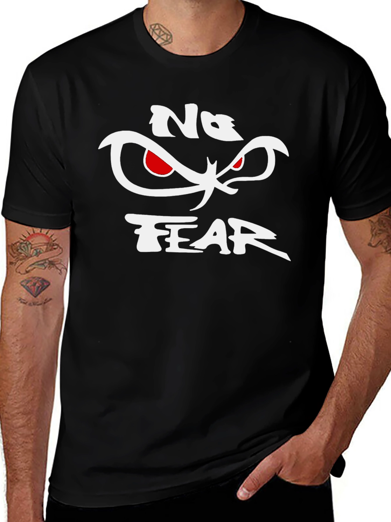 No Fear Graphic Tee - Mens Black T-Shirt
