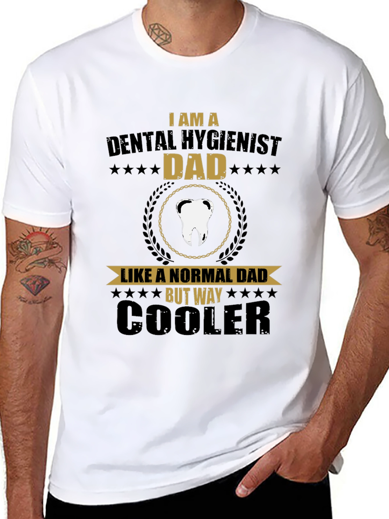 Dental Hygienist Dad T-Shirt - Cool Fathers Day Gift