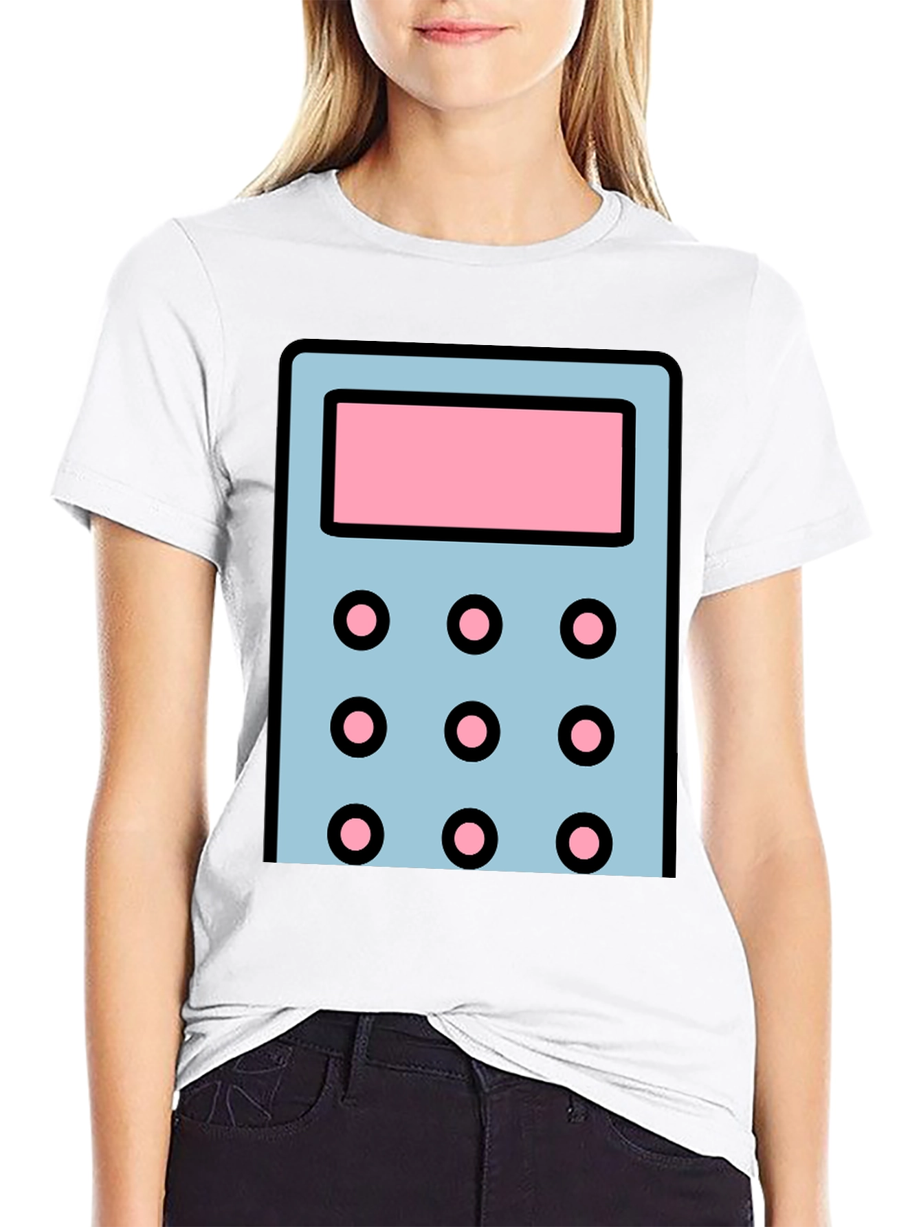 Calculator Graphic T-Shirt - Cool Math Design