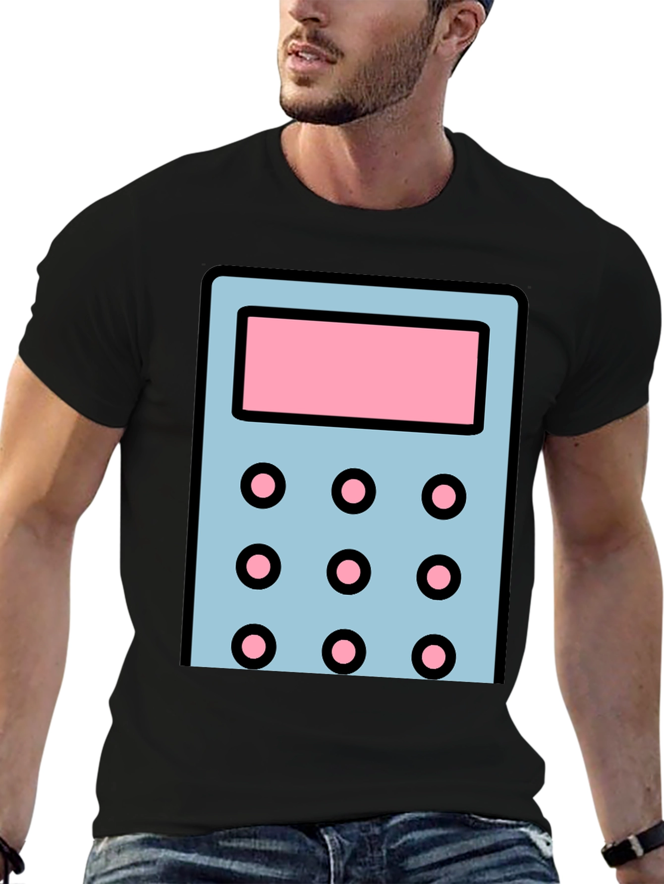 Calculator Graphic T-Shirt - Cool Math Design