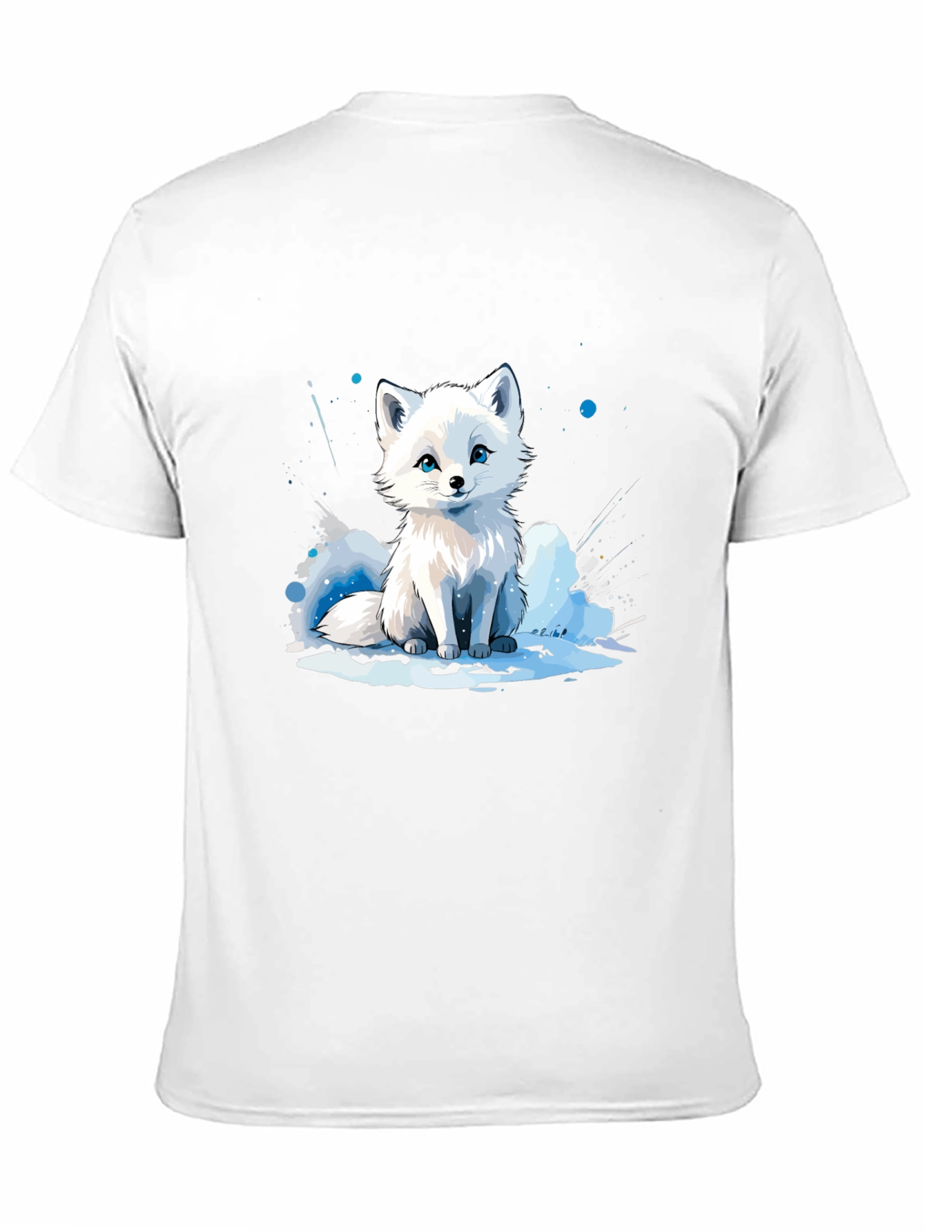 Arctic Fox Graphic Tee - Black Cotton Blend