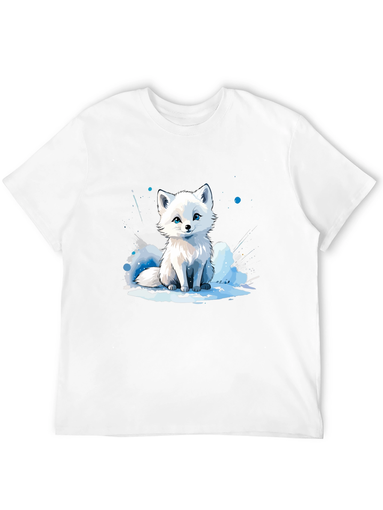 Arctic Fox Graphic Tee - Black Cotton Blend