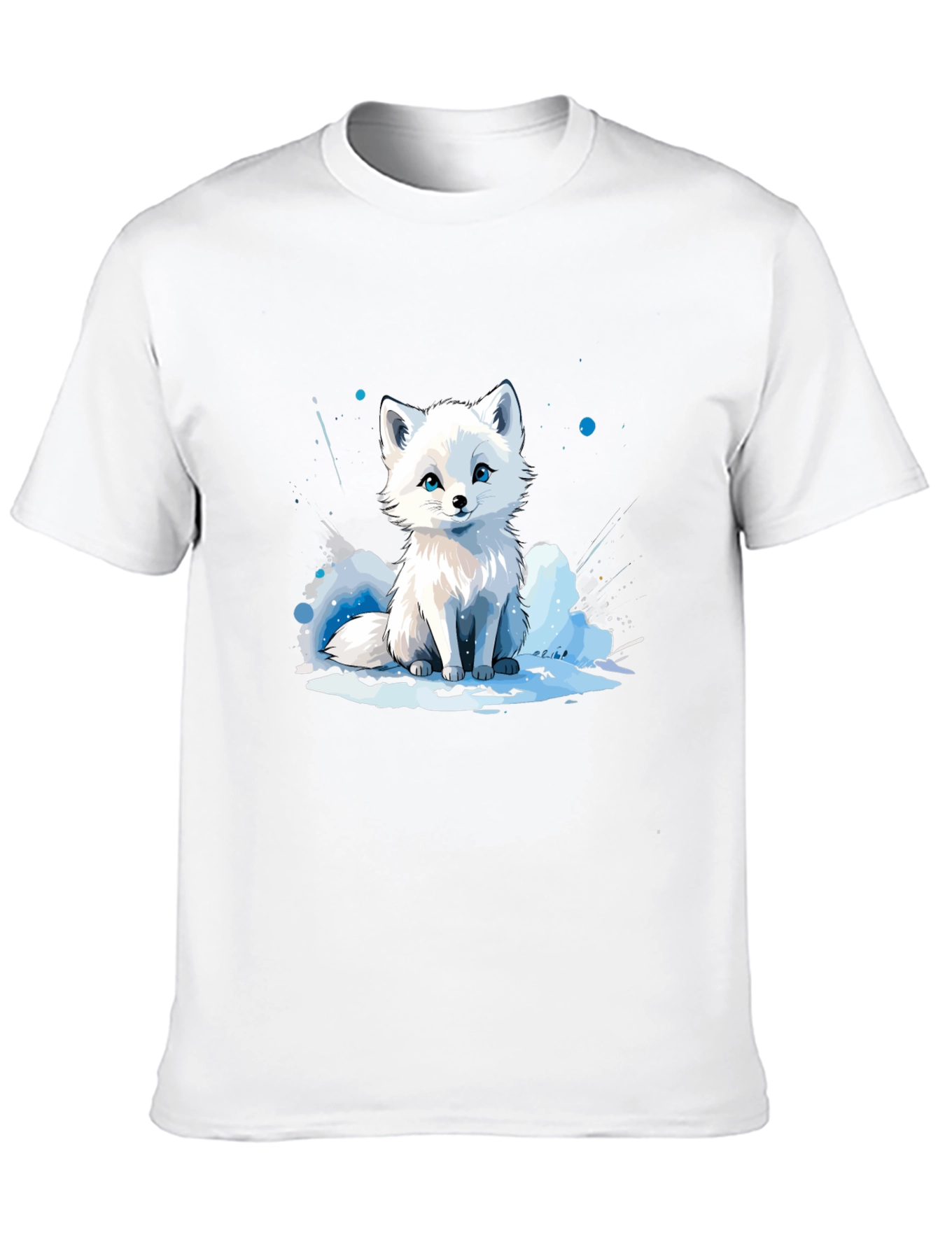 Arctic Fox Graphic Tee - Black Cotton Blend
